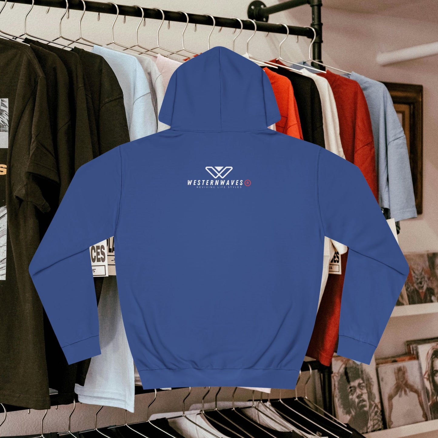 Unisex College Hoodie_ N3+ Series SCH PT2WW004_ Limited Edition Timeless Unisex Design by WesternWaves: