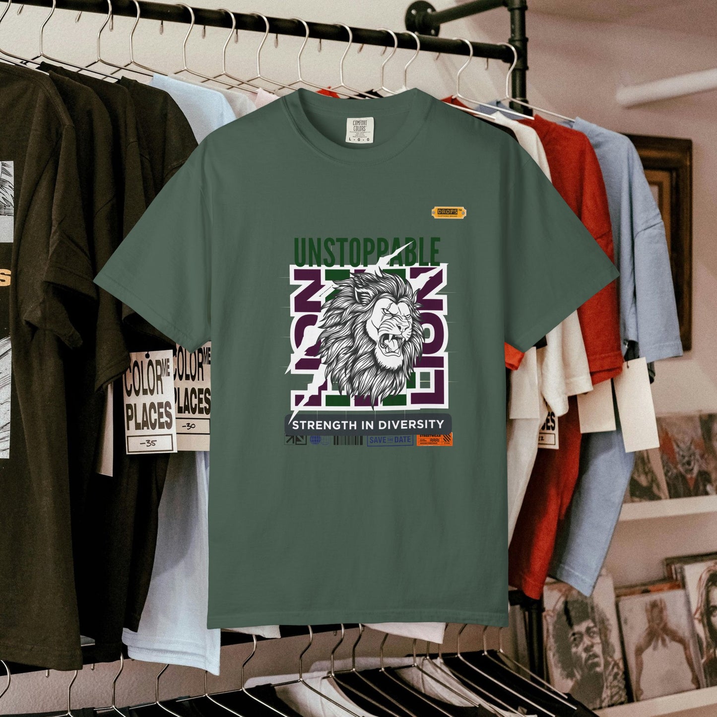 Unisex Garment-Dyed T-Shirt_ 26 June 2025_ Limited Edition Strength in Diversity by WesternWaves: