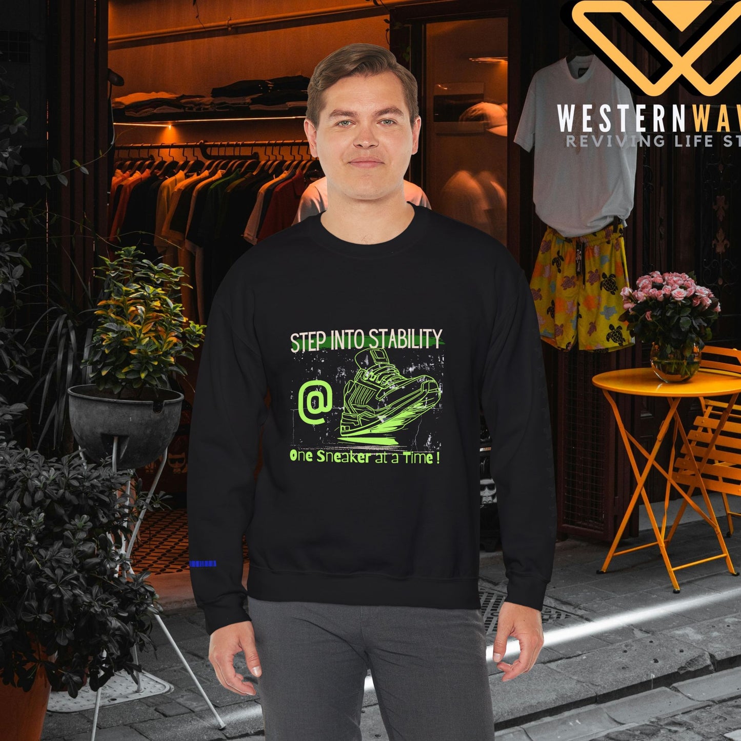 Unisex Heavy Blend™ Crewneck Sweatshirt_ N3+ Series UHBCSS PT2WW032_ Limited Edition Pure Luxury By WesternWaves: