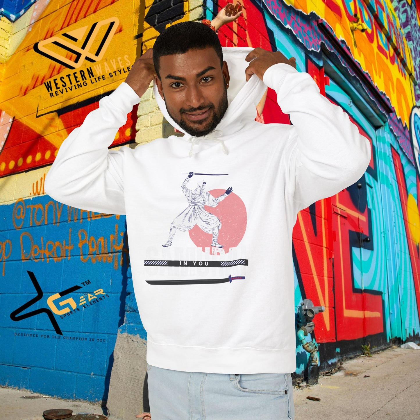 Unisex Lightweight Hooded Sweatshirt – N2+ Series USLWHSS PT2WW008_ Limited Edition Crafted Comfort by WesternWaves: