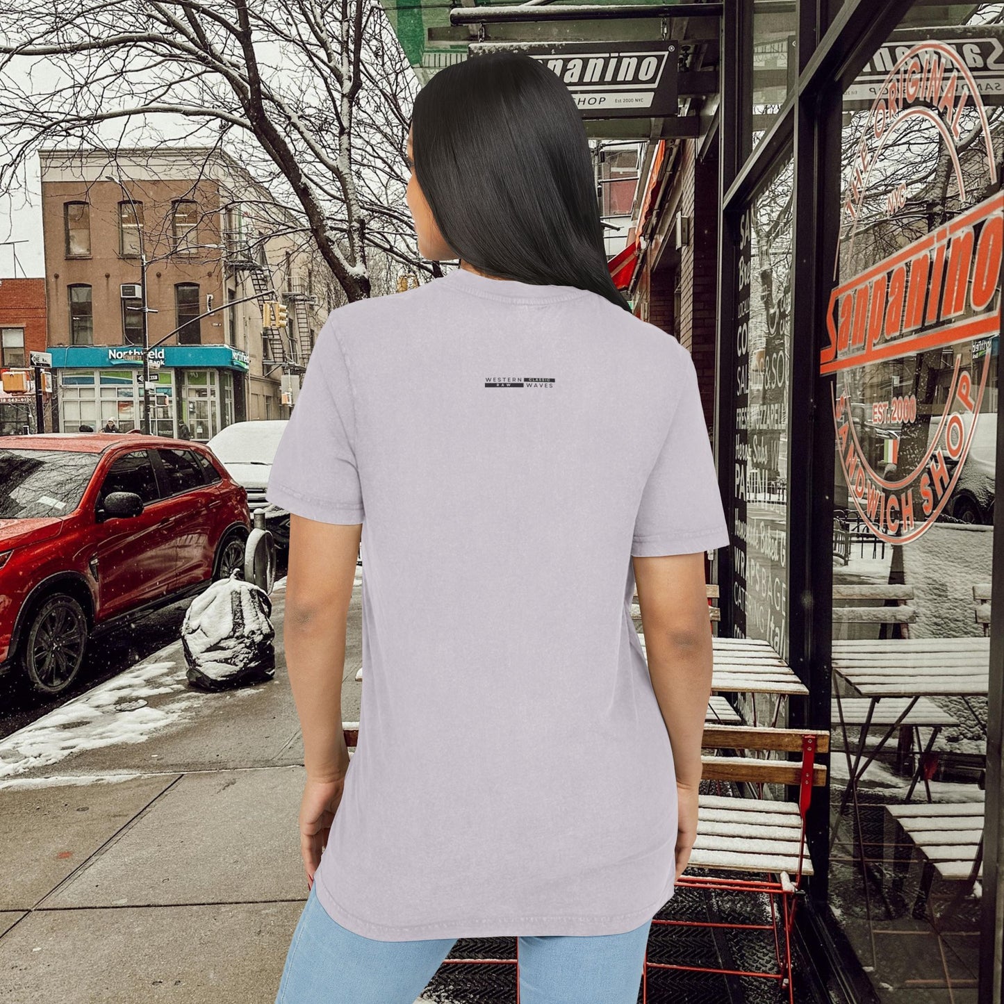 Acid Washed Round Neck Tee_ N7+ Series AWRNTEE PT2WW001_ Limited Edition by WesternWaves: