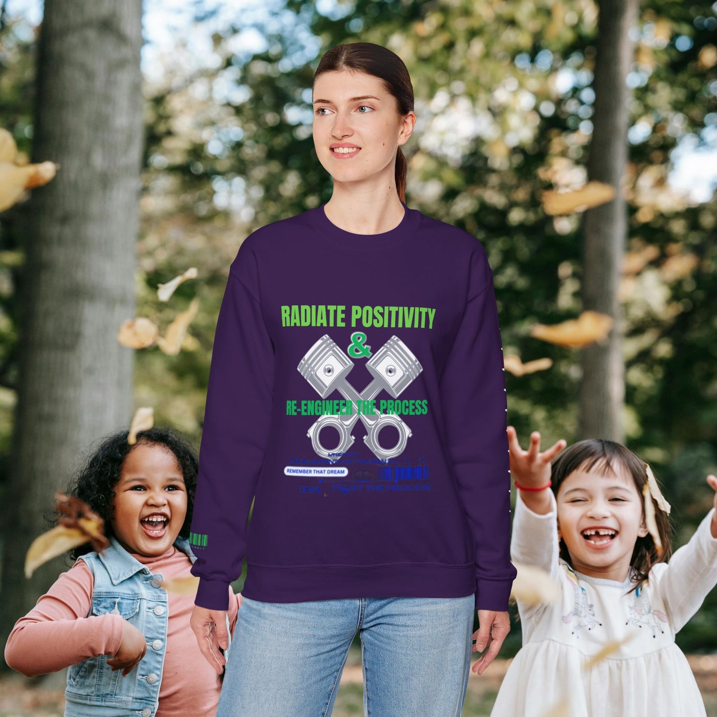 Unisex Heavy Blend™ Crewneck Sweatshirt_ N3+ Series UHBCSS PT2WW006_ Limited Edition Pure Luxury By WesternWaves: