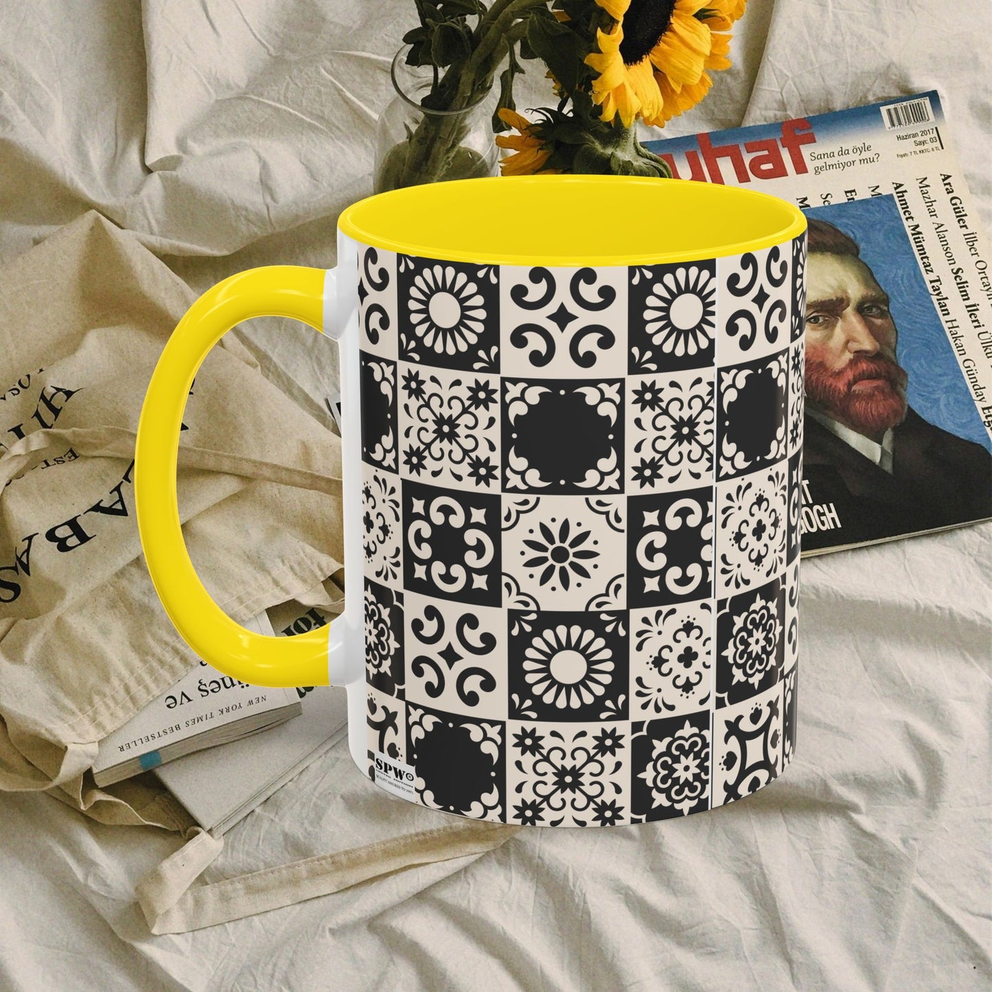 Accent Coffee Mug (11, 15oz)_ N+ Series ACMUG PT2WW004_ Limited Edition Mug by WesternWaves