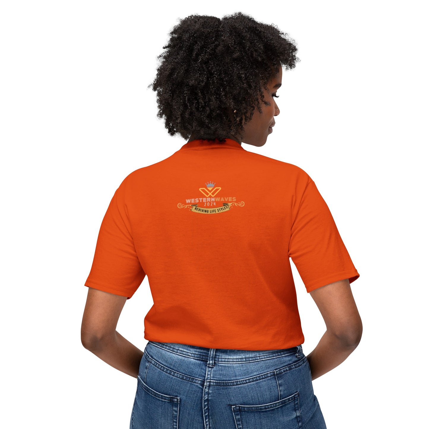 Unisex HD Cotton™ T-shirt_ N+ Series USHDCTS PT2WW002_ Limited Edition Unisex HD Cotton™ T-shirt by WesternWaves