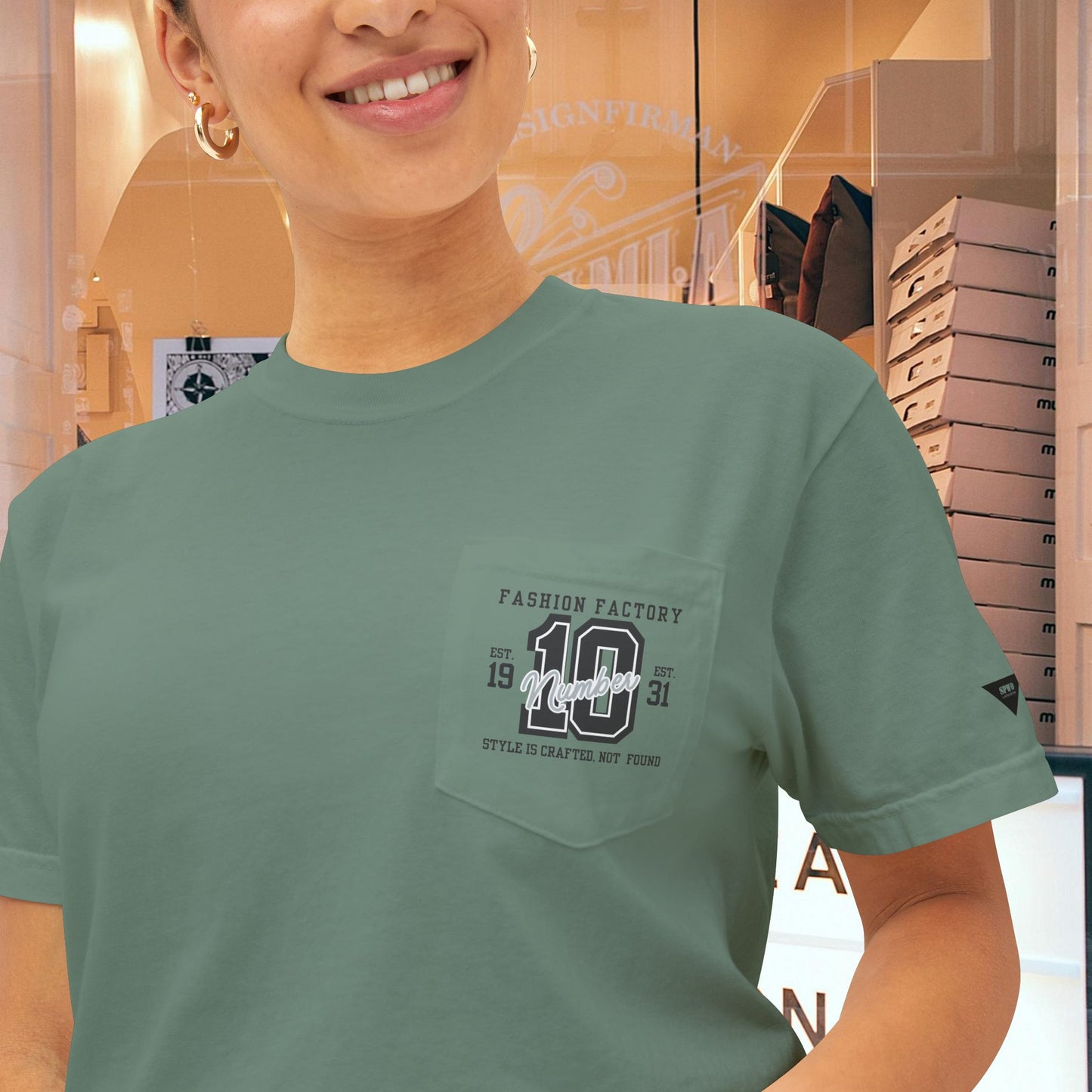 Unisex Garment-Dyed Pocket T-Shirt_ N3+ Series USGDPTS PT2WW001_ Limited Edition Raw Classic by WesternWaves:
