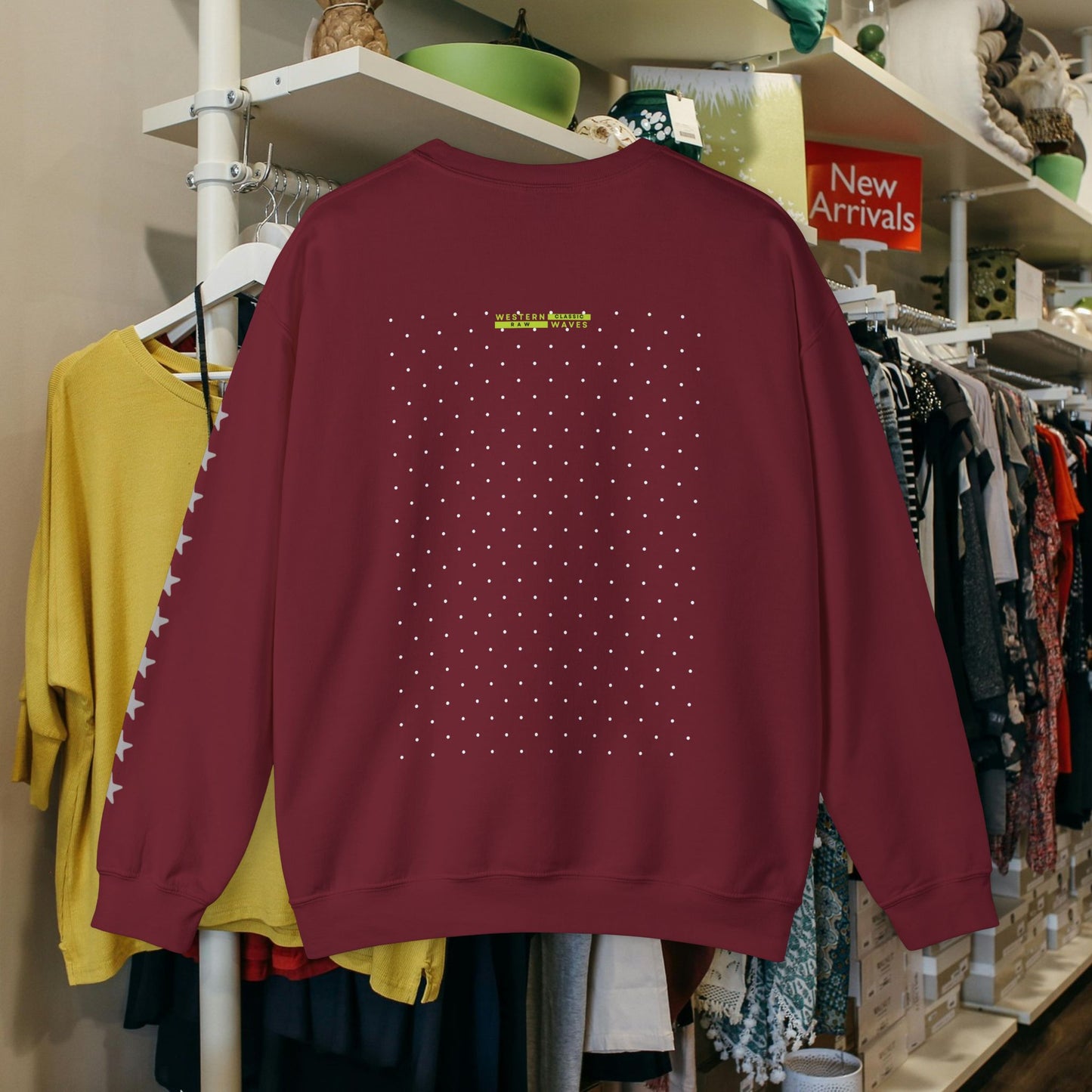Unisex Heavy Blend™ Crewneck Sweatshirt_ N2 Series UHBCSS PT2WW019_ Limited Edition Pure Luxury By WesternWaves: