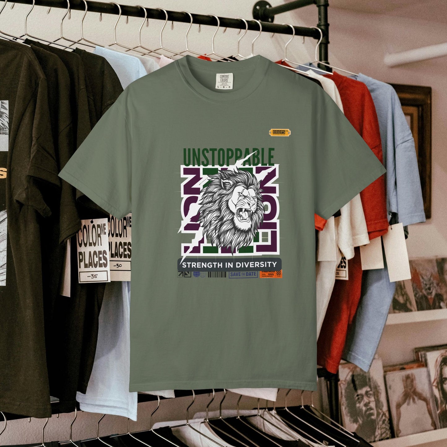 Unisex Garment-Dyed T-Shirt_ 26 June 2025_ Limited Edition Strength in Diversity by WesternWaves:
