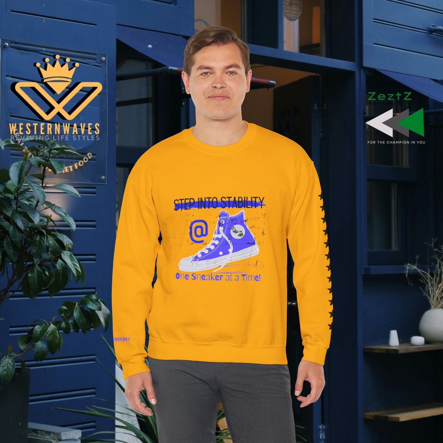Unisex Heavy Blend™ Crewneck Sweatshirt_ N3+ Series UHBCSS PT2WW031_ Limited Edition Pure Luxury By WesternWaves: