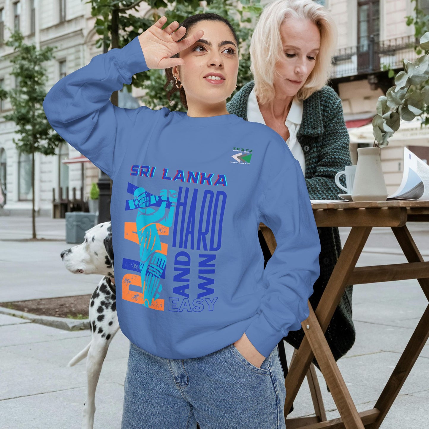 Unisex Garment-Dyed Sweatshirt_ N2 Series USGDSS PT2WW001_ Limited Edition Masterpiece of ‘ZeztZ’ Sports Brand Luxury & Casual Comfort by WesternWaves: