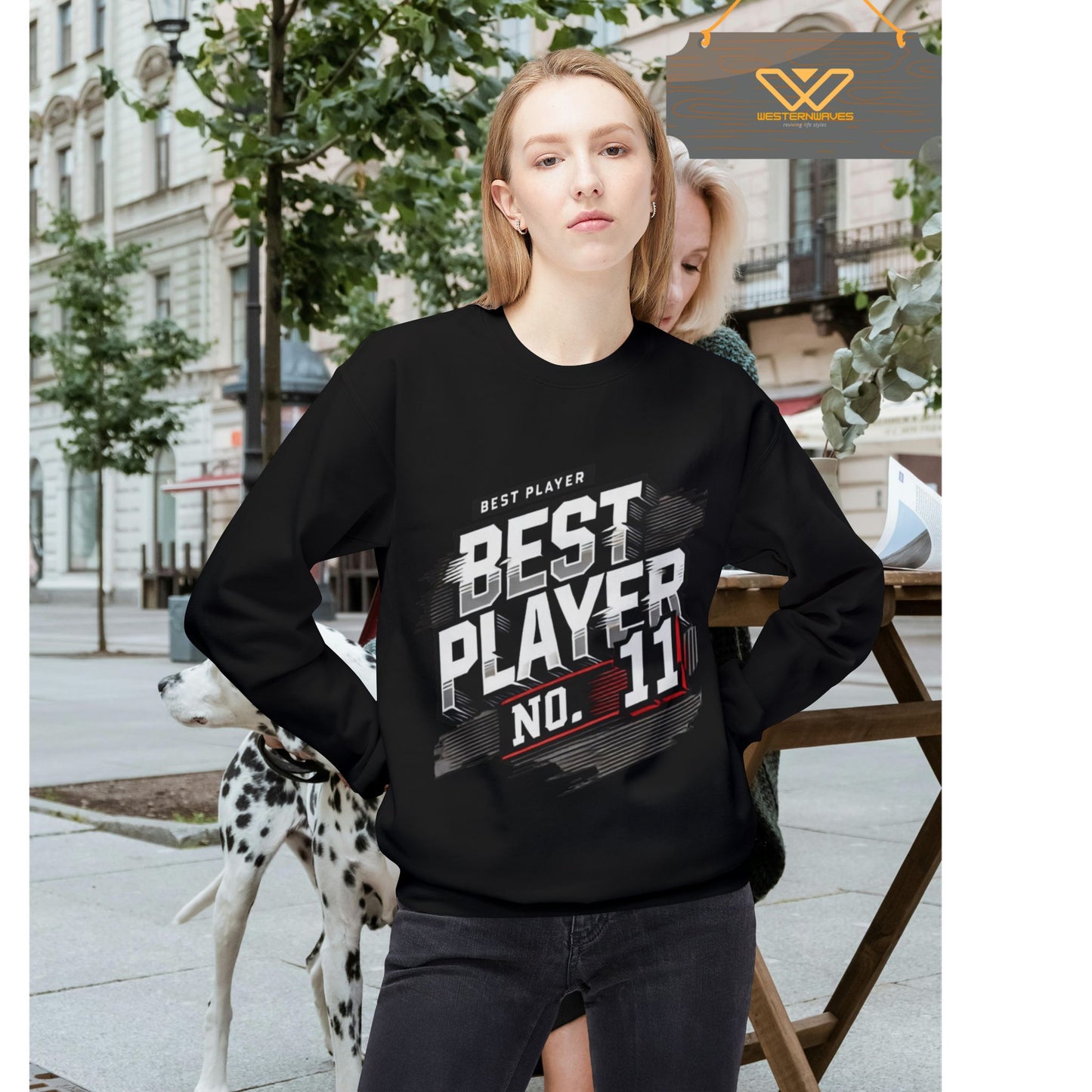 Unisex Midweight Softstyle Fleece Crewneck Sweatshirt_ N2+ Series USMWSSFCNSS PT2WW011_ Limited Edition Stylish Eco-conscious Raw Classic by WesternWaves: