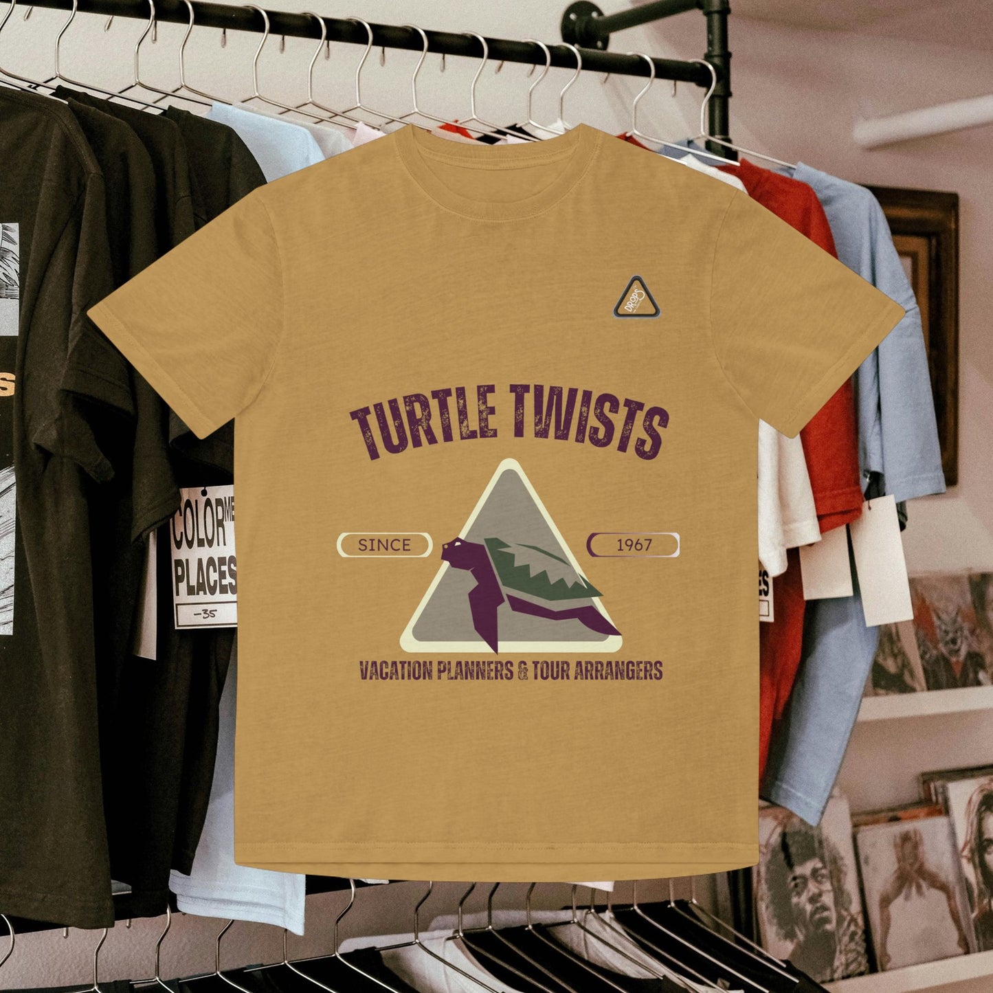 Unisex Faded T-Shirt - Turtle Twists Vacation Planners Graphic Tee_ 06 May 2025_ 001