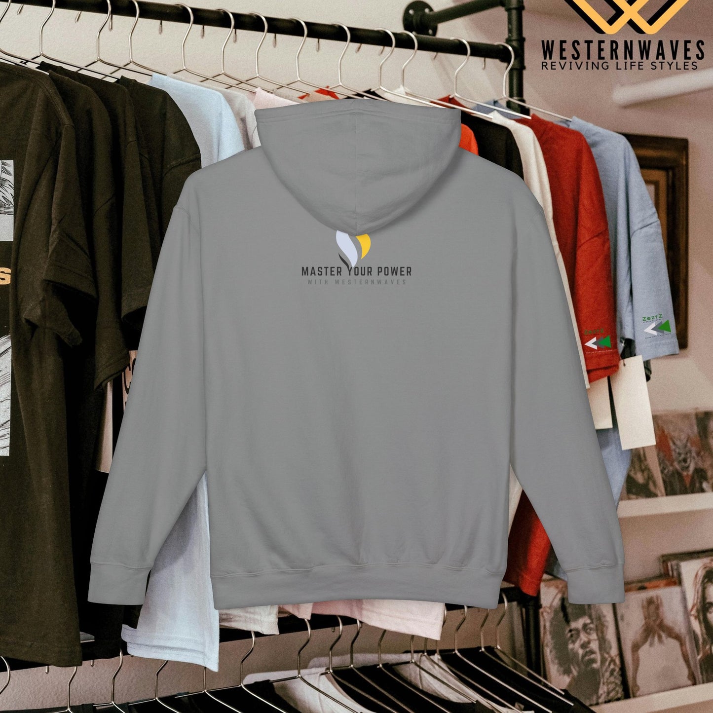 Unisex Lightweight Hooded Sweatshirt – N3+ Series USLWHSS PT2WW014_ Limited Edition Crafted Comfort by WesternWaves: