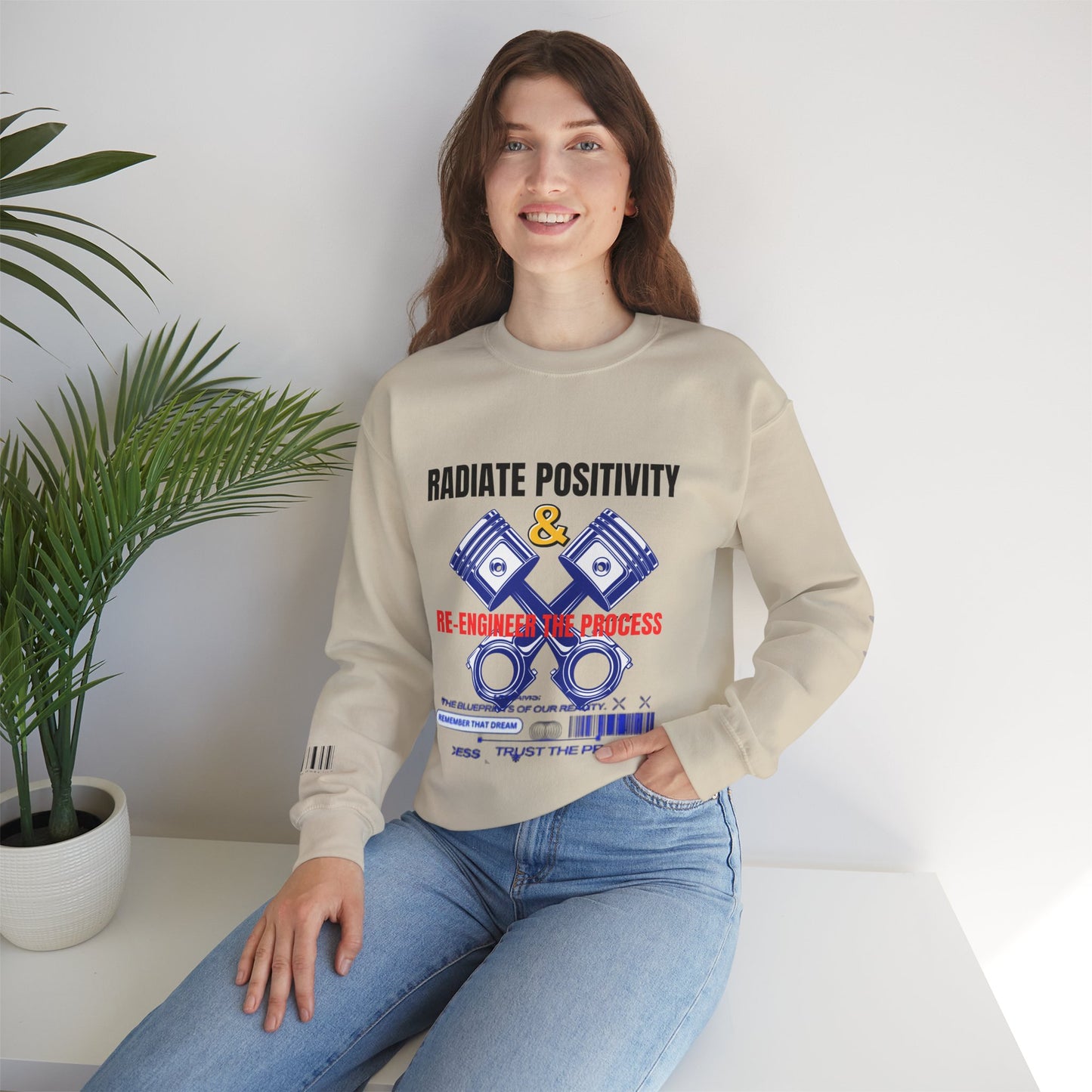 Unisex Heavy Blend™ Crewneck Sweatshirt_ N2+ Series UHBCSS PT2WW003_ Limited Edition Pure Luxury by WesternWaves: