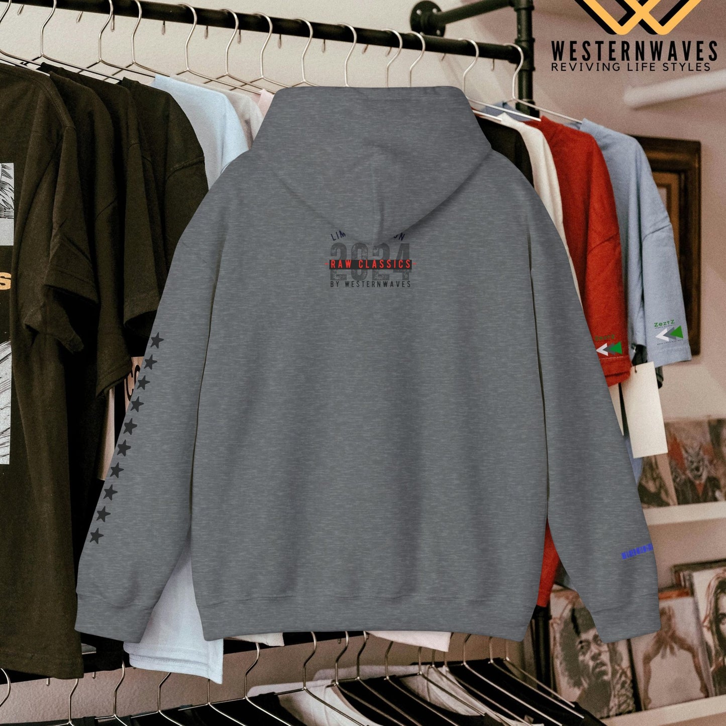 Unisex Heavy Blend™ Hooded Sweatshirt_ N3+ Series USHBHSS PT2WW006_ Limited Edition Pinnacle of Comfort & Style by WesternWaves:
