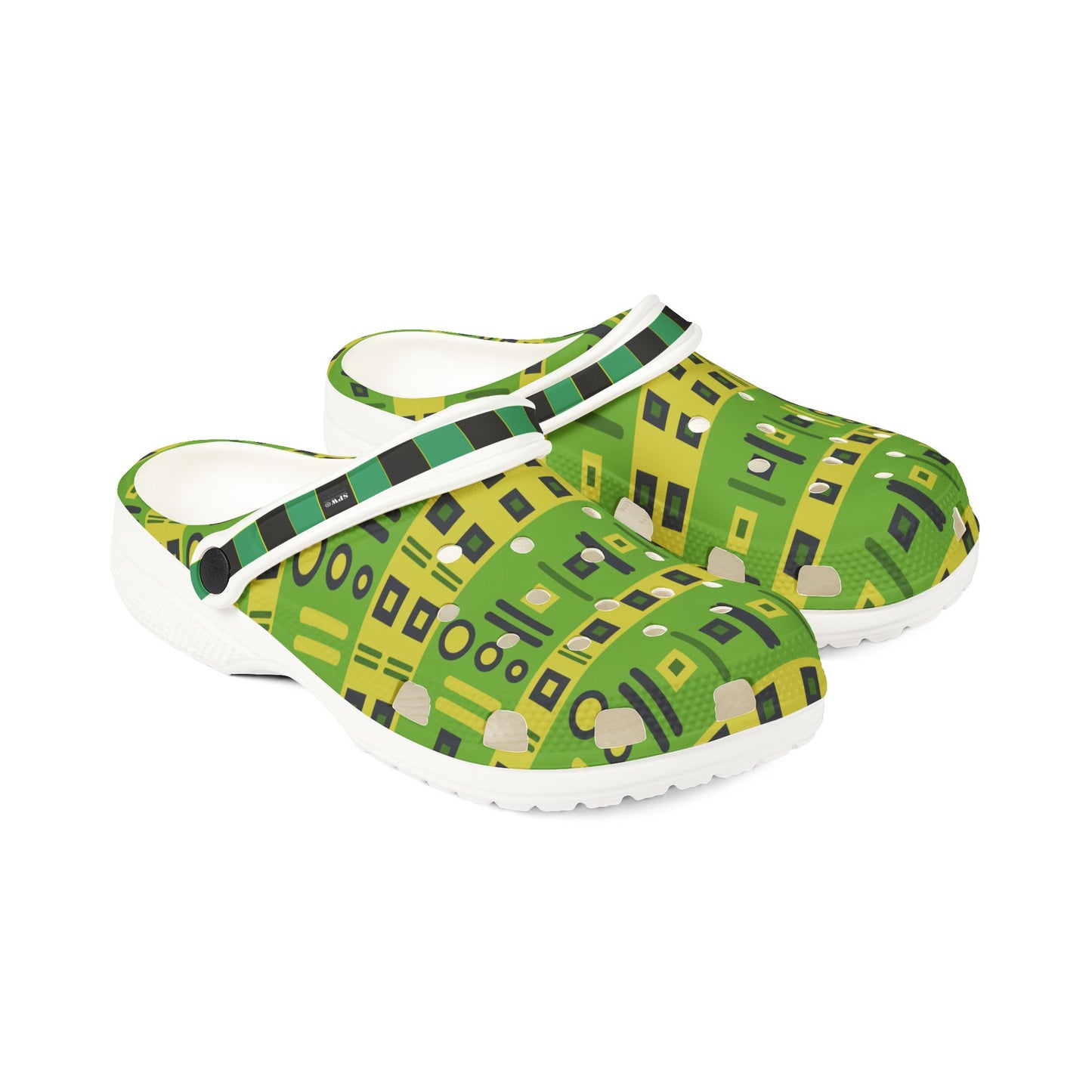 EVA Foam Clogs (AOP)_ N+ Series EVAFC(AOP) PT2WW005_ Limited Edition Cloud Comfort with Charms by WesternWaves:
