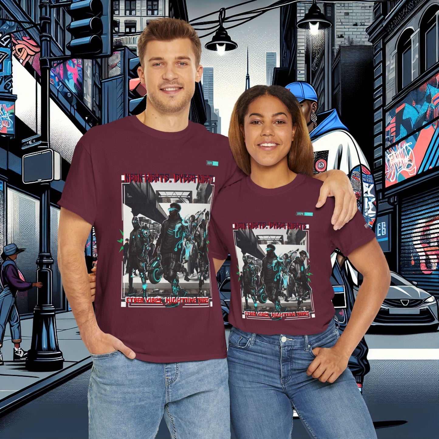 Unisex Heavy Cotton Tee_ N8+ Series USHOSTEE_ PT2WW003_ 01 Oct 2025_ Limited Edition Casual Wear by WesternWaves: