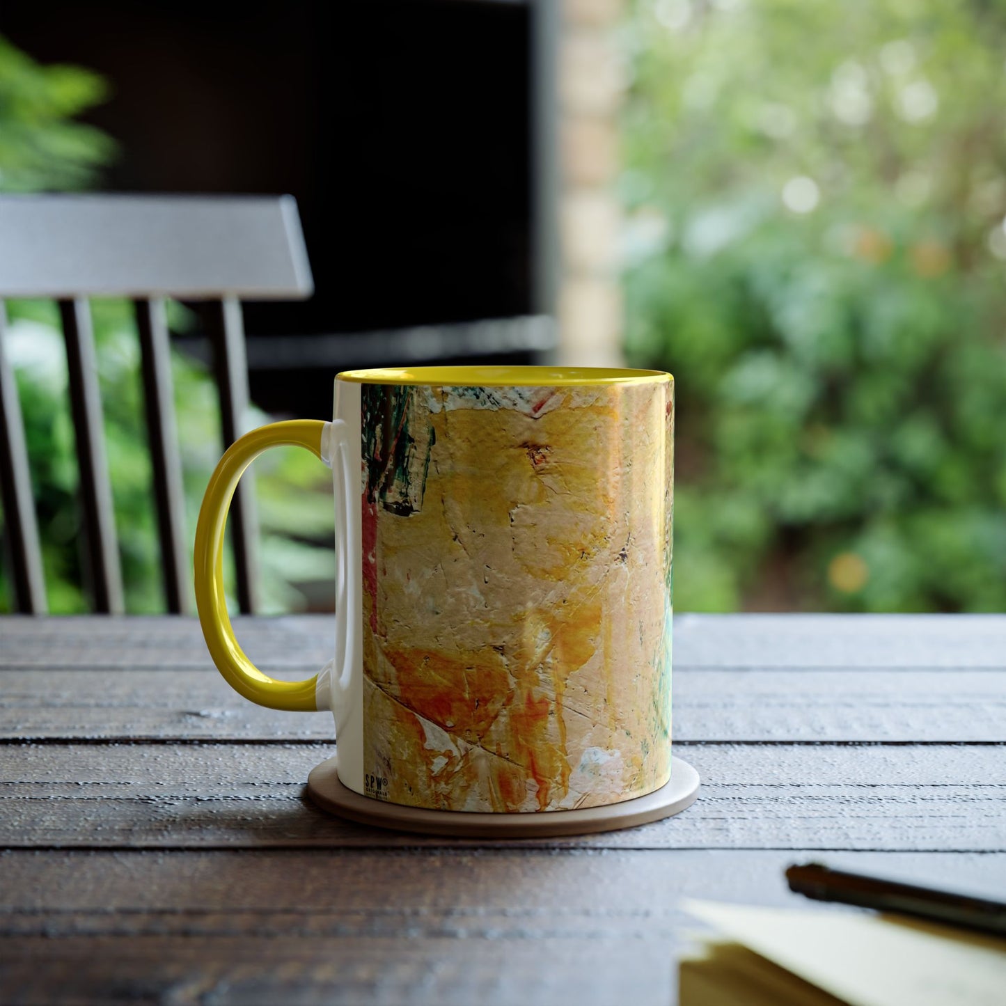 Two-Tone Coffee Mugs, 11oz_ N2+ Series TTCM11OZ PT2WW001_ Limited Edition by SPW of WesternWaves: