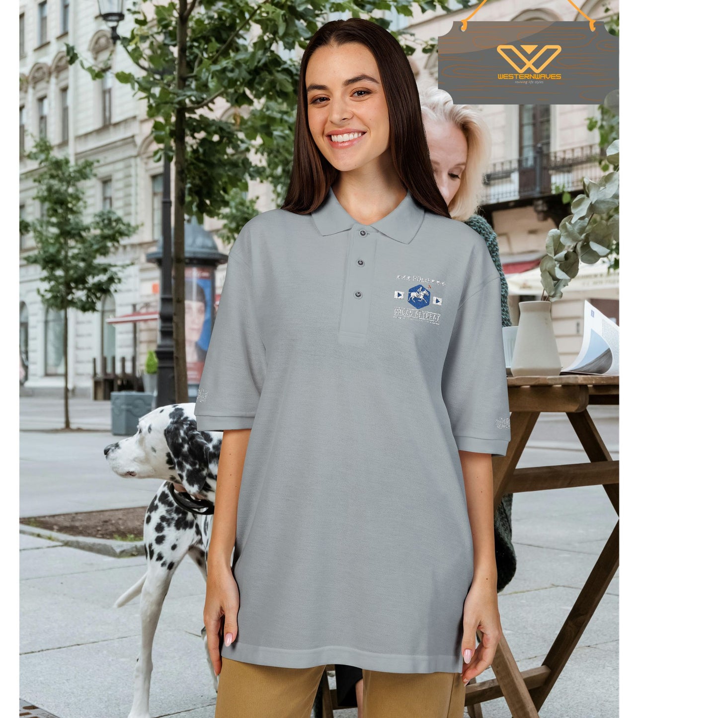Unisex Polo Shirt_ Series N8+ USPOLOS PT2WW001_ LYVIDA 001_ Limited Edition Casual Fashion by WesternWaves: