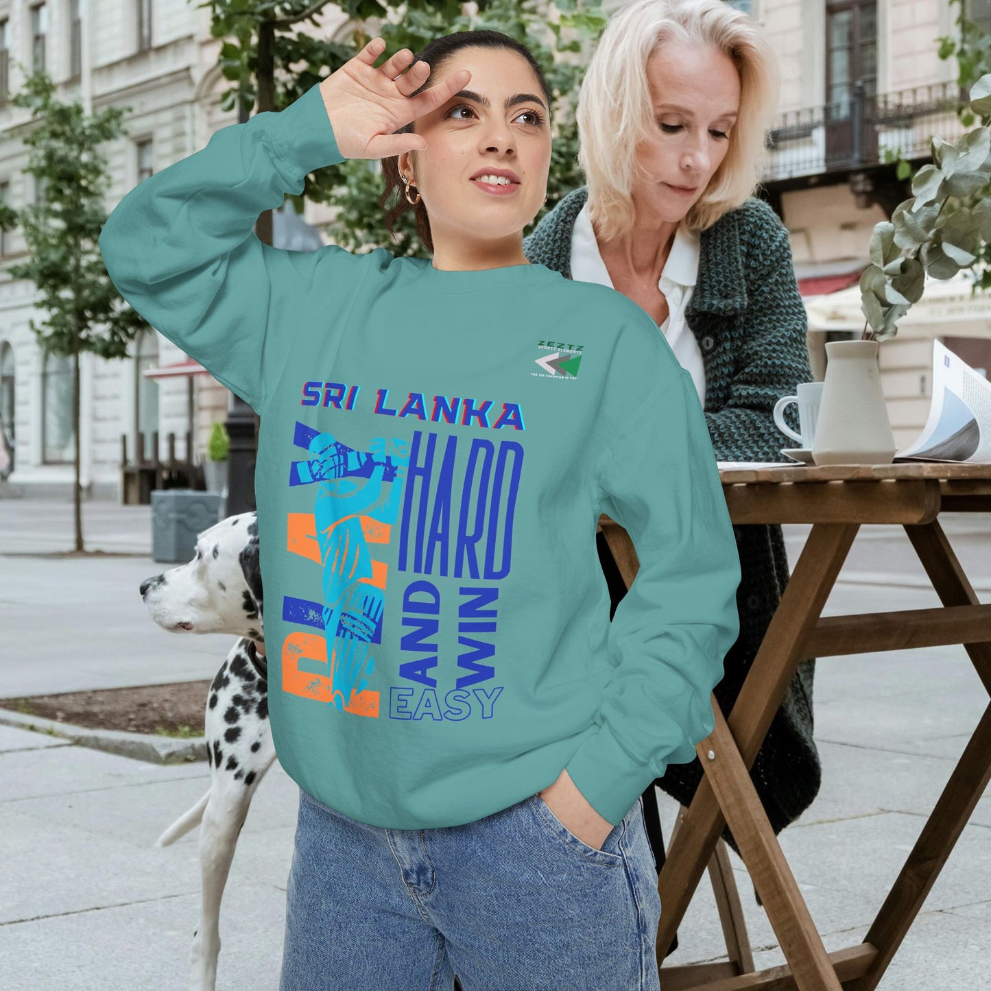 Unisex Garment-Dyed Sweatshirt_ N2 Series USGDSS PT2WW001_ Limited Edition Masterpiece of ‘ZeztZ’ Sports Brand Luxury & Casual Comfort by WesternWaves: