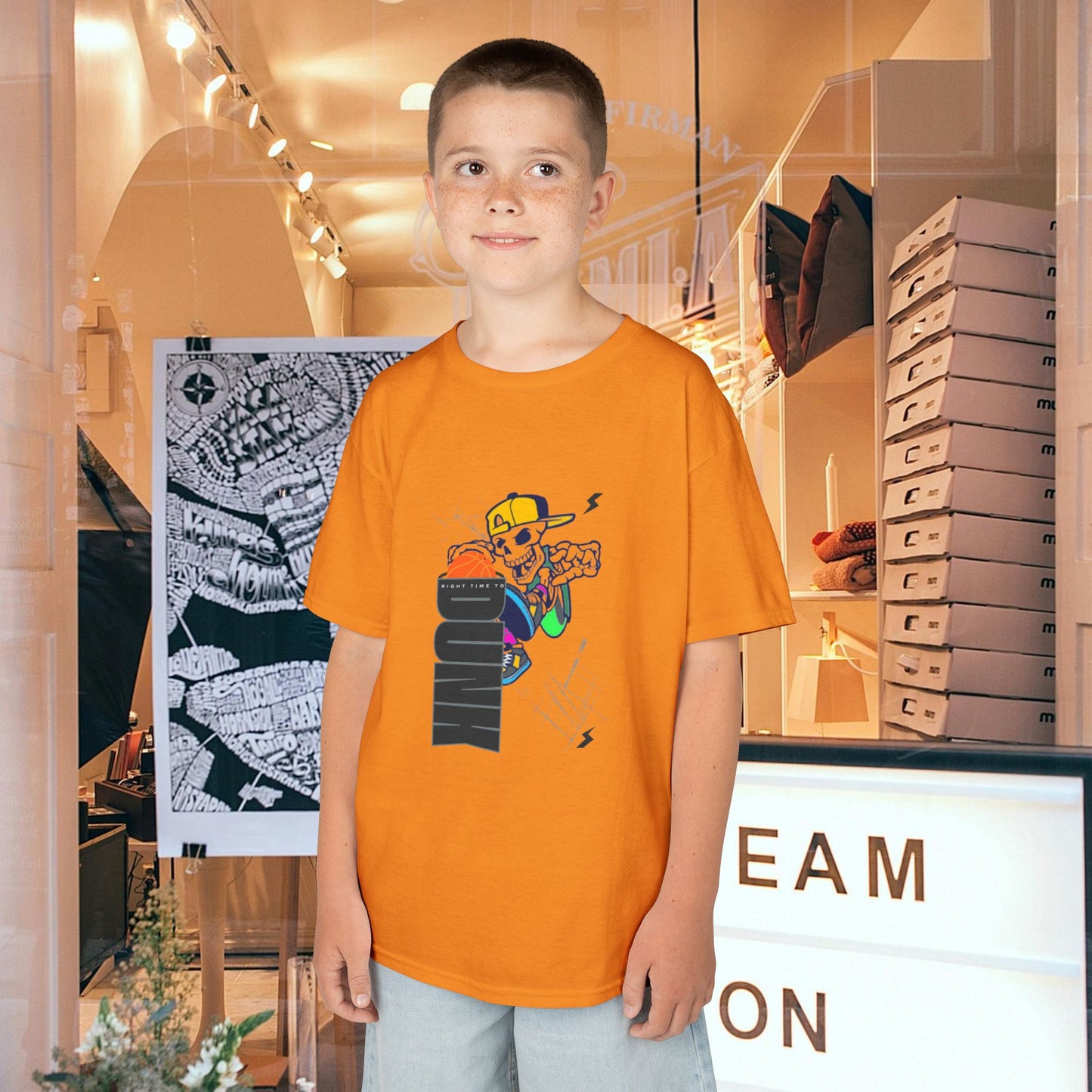 Kids Heavy Cotton™ Tee_ N2+ Series KHCT PT2WW008_ Limited Edition Durable Comfort for Every Adventure by WesternWaves: