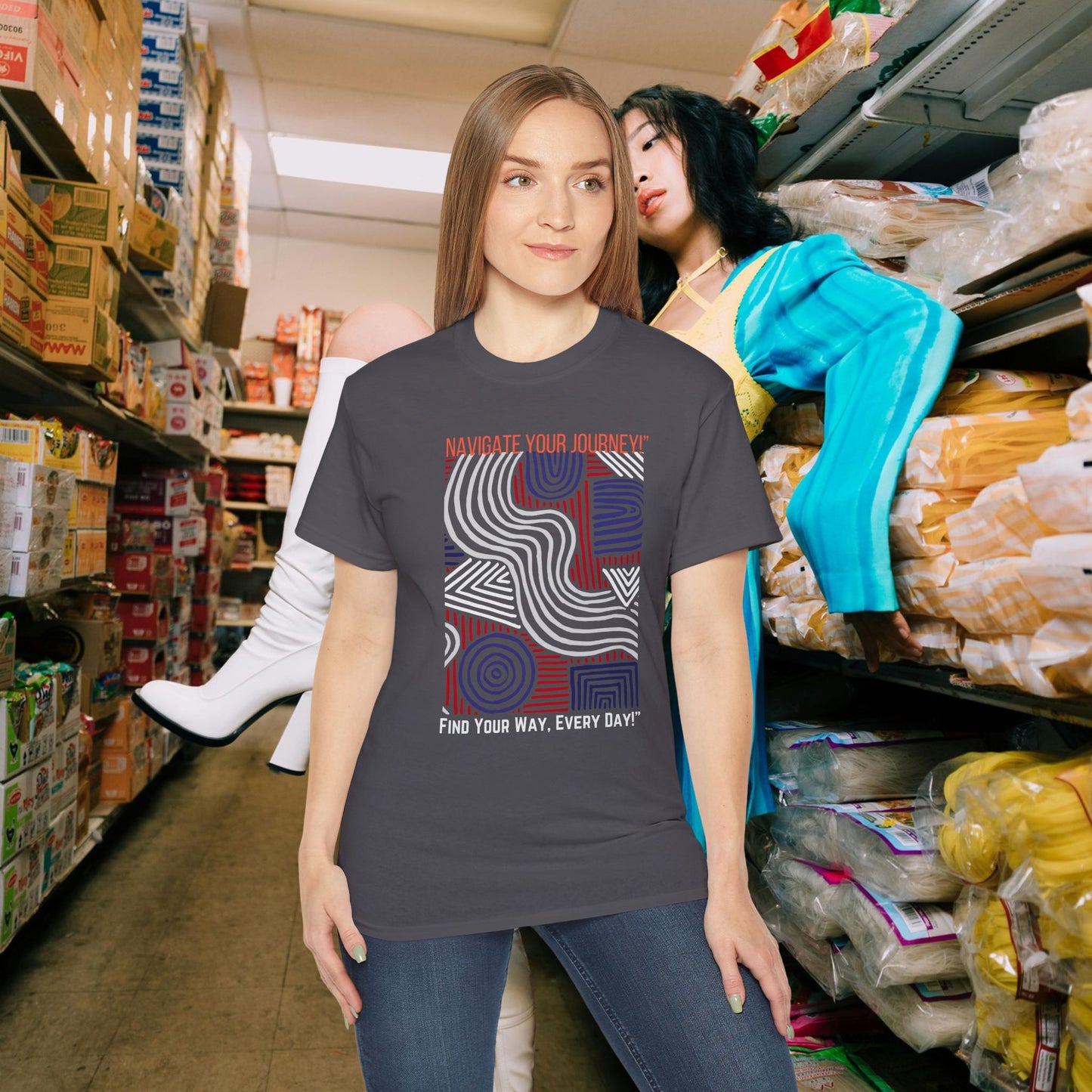 Unisex Ultra Cotton Tee_ Classic Comfort Unleashed_ N2+ Series USUCTEE PT2WW005_ Limited Edition Maximum Comfort & Style by WesternWaves: