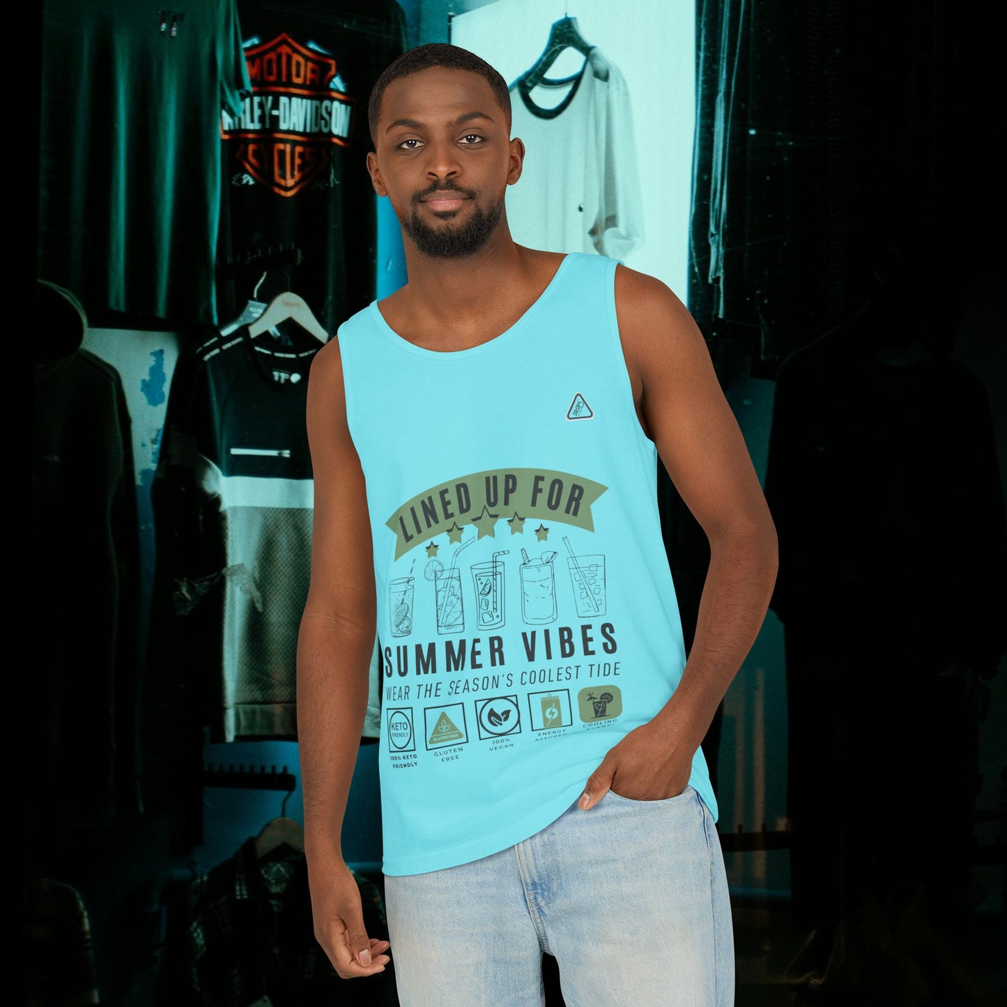 Unisex Garment-Dyed Tank Top_ Series N7* USDYEDTTOPS PT2WW001_ Limited Edition by WesternWaves: