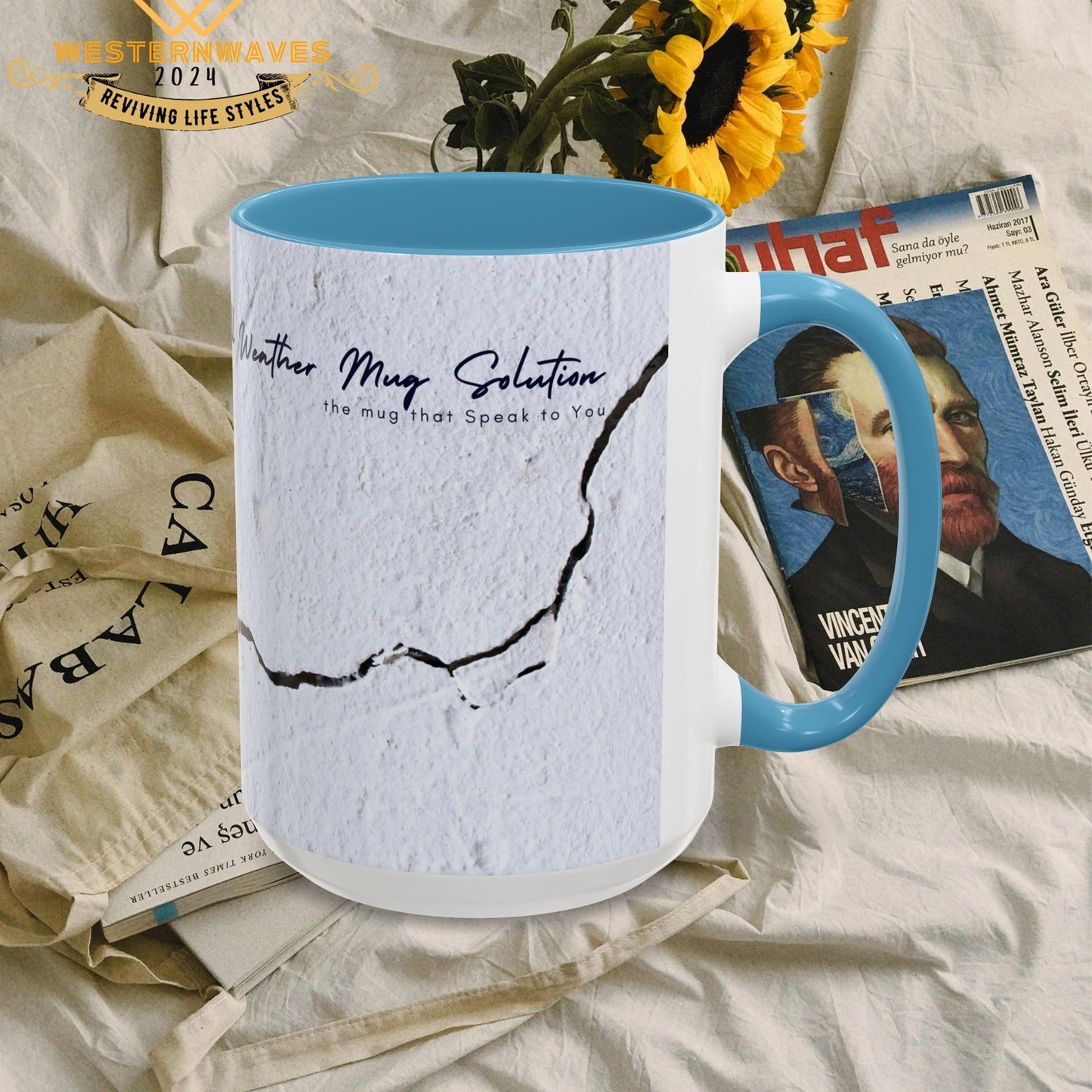 Accent Coffee Mug 11, 15oz_ N2 Series ACM11OZ PT2WW010_ Limited Edition Perfect Blend of Style by WesternWaves: