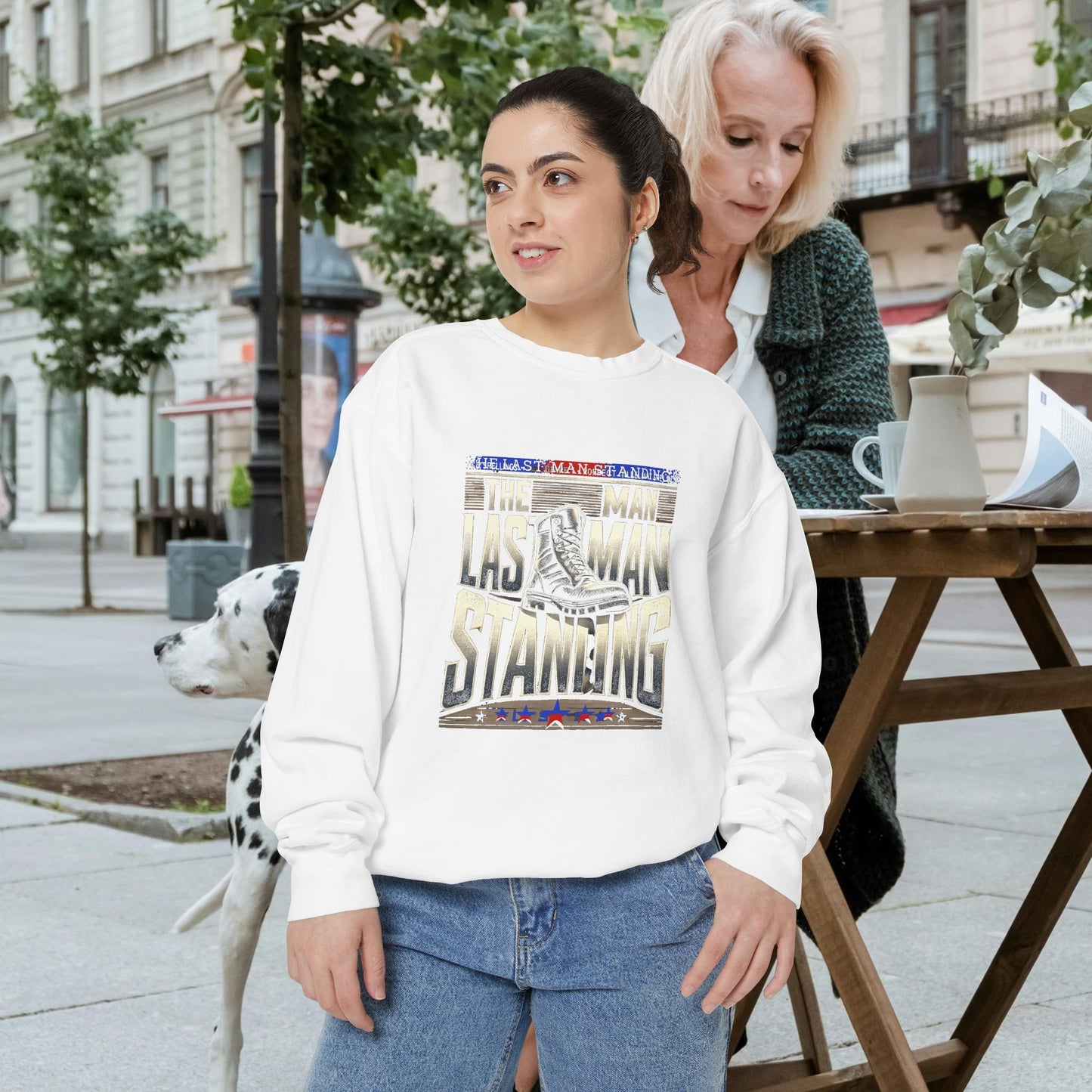Unisex Garment-Dyed Sweatshirt _ N3+ Series GDSS PT2WW001_ Limited Edition of Both Fashion & Comfortby WesternWaves:
