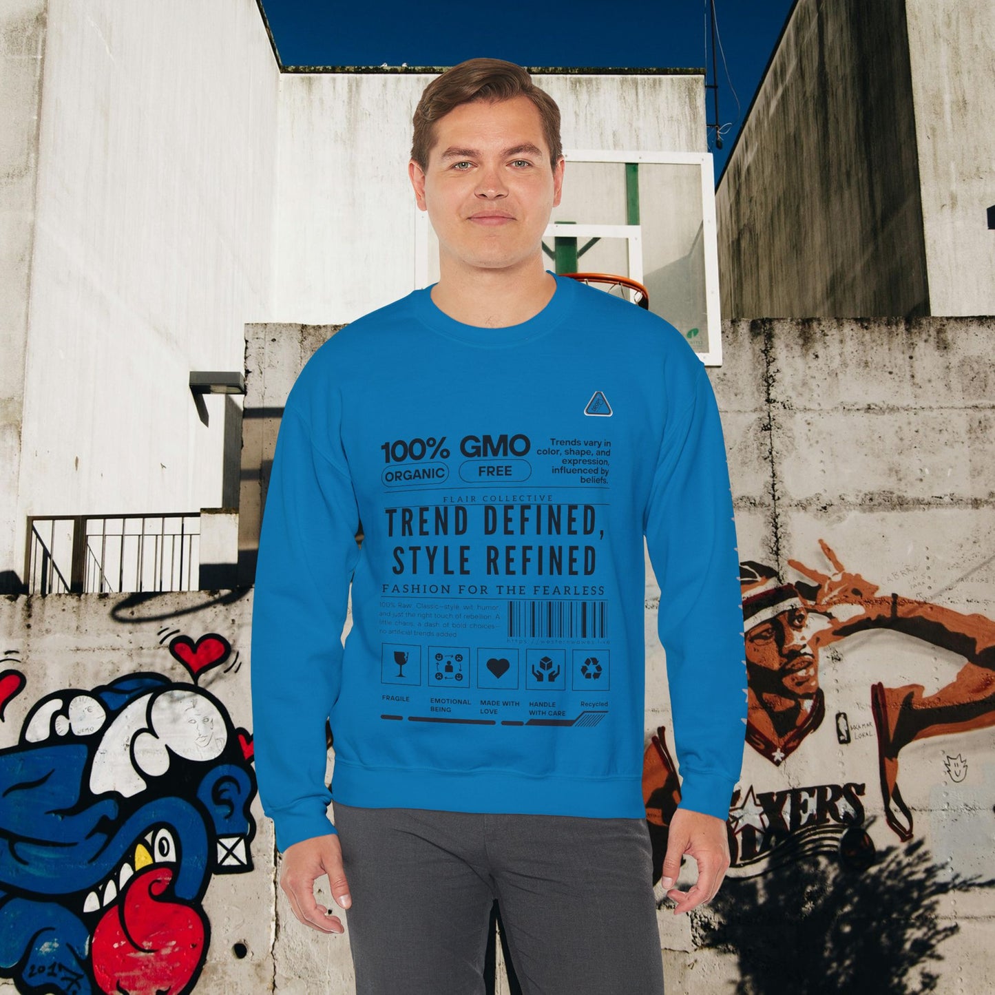 Unisex Heavy Blend™ Crewneck Sweatshirt_ N2 Series SPW UHBCSS PT2WW003_ Limited Edition 'DROPS' Brand Raw Classics by WesternWaves: