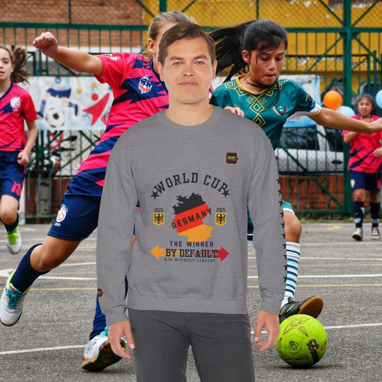 Unisex Sweatshirt_ N7+ Series USSS PT2WW001_ Germany The Winner by Default_ Limited Edition by WesternWaves: