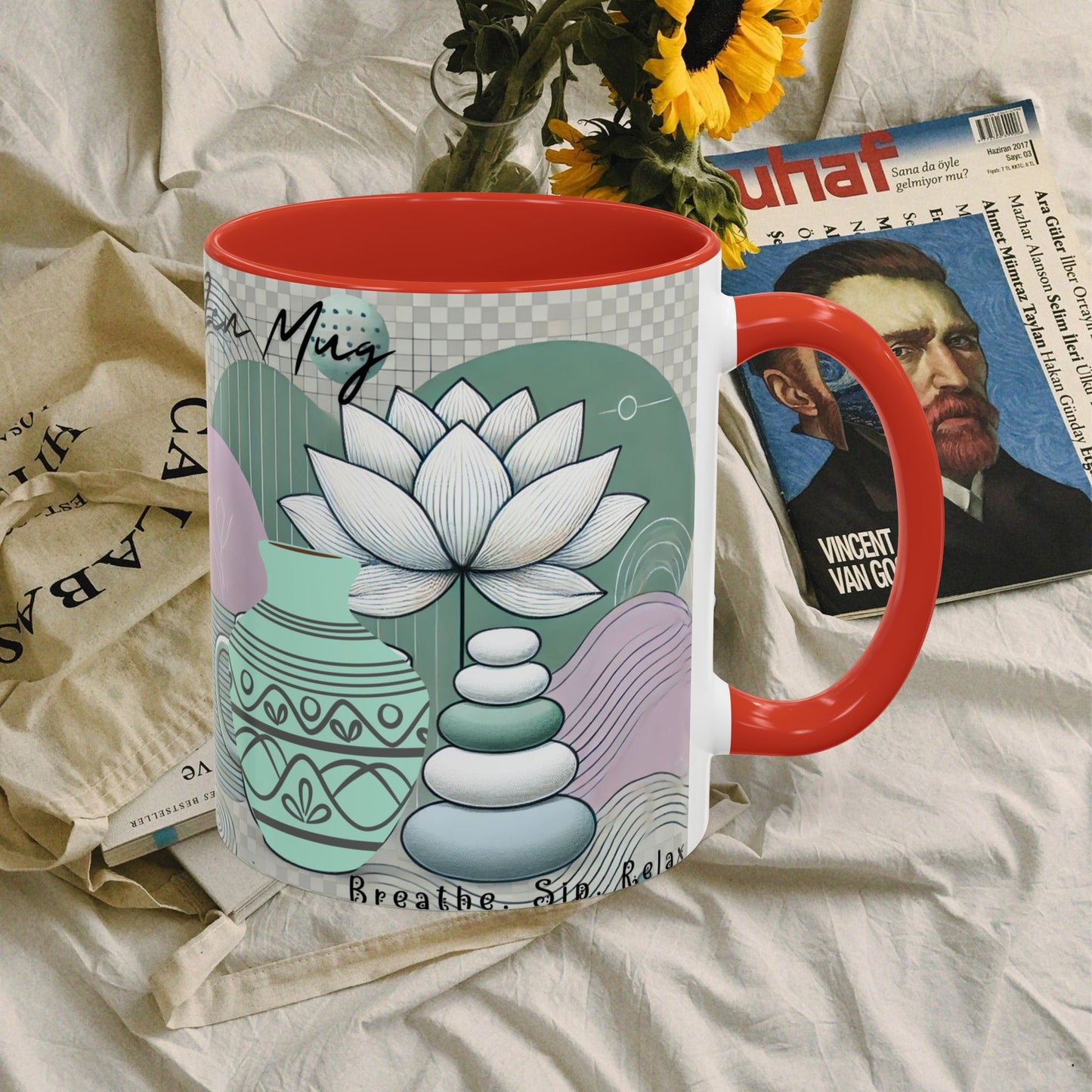 Accent Coffee Mug (11, 15oz) _ N3+ Series ACMUG PT2WW006_ Limited Edition Blend Style & Functionality by WesternWaves: