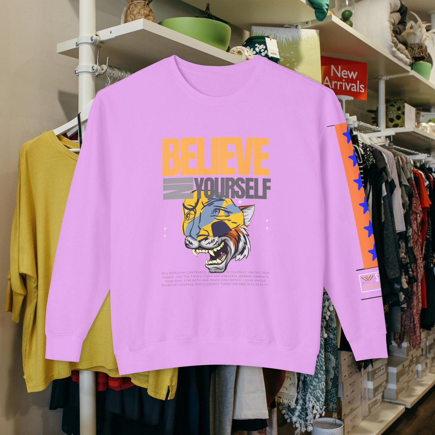 Unisex Lightweight Crewneck Sweatshirt_ N2+ Series ULWCSS PT2WW007_Limited Edition Unparalleled Quality by WesternWaves: