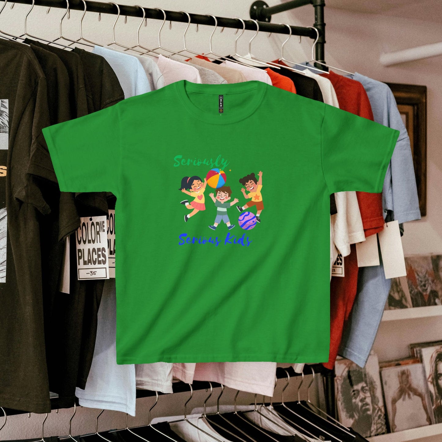 Kids Heavy Cotton™ Tee_ N3+ Series KHCT PT2WW001_ Limited Edition Durable Comfort for Every Adventure by WesternWaves: