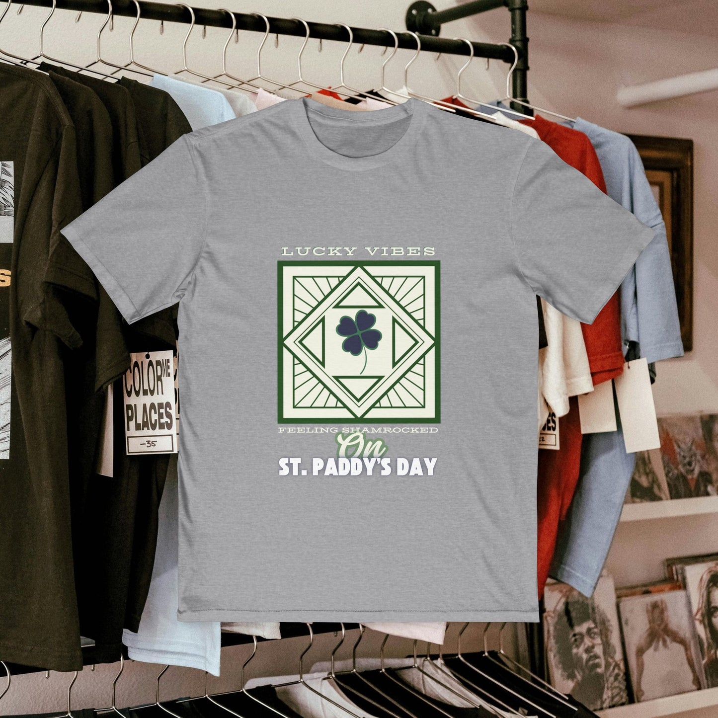 Men's Very Important Tee_ N3+ Series MVITEE PT2WW001_ Limited Edition Paddy's Day Vibrations by WesternWaves: