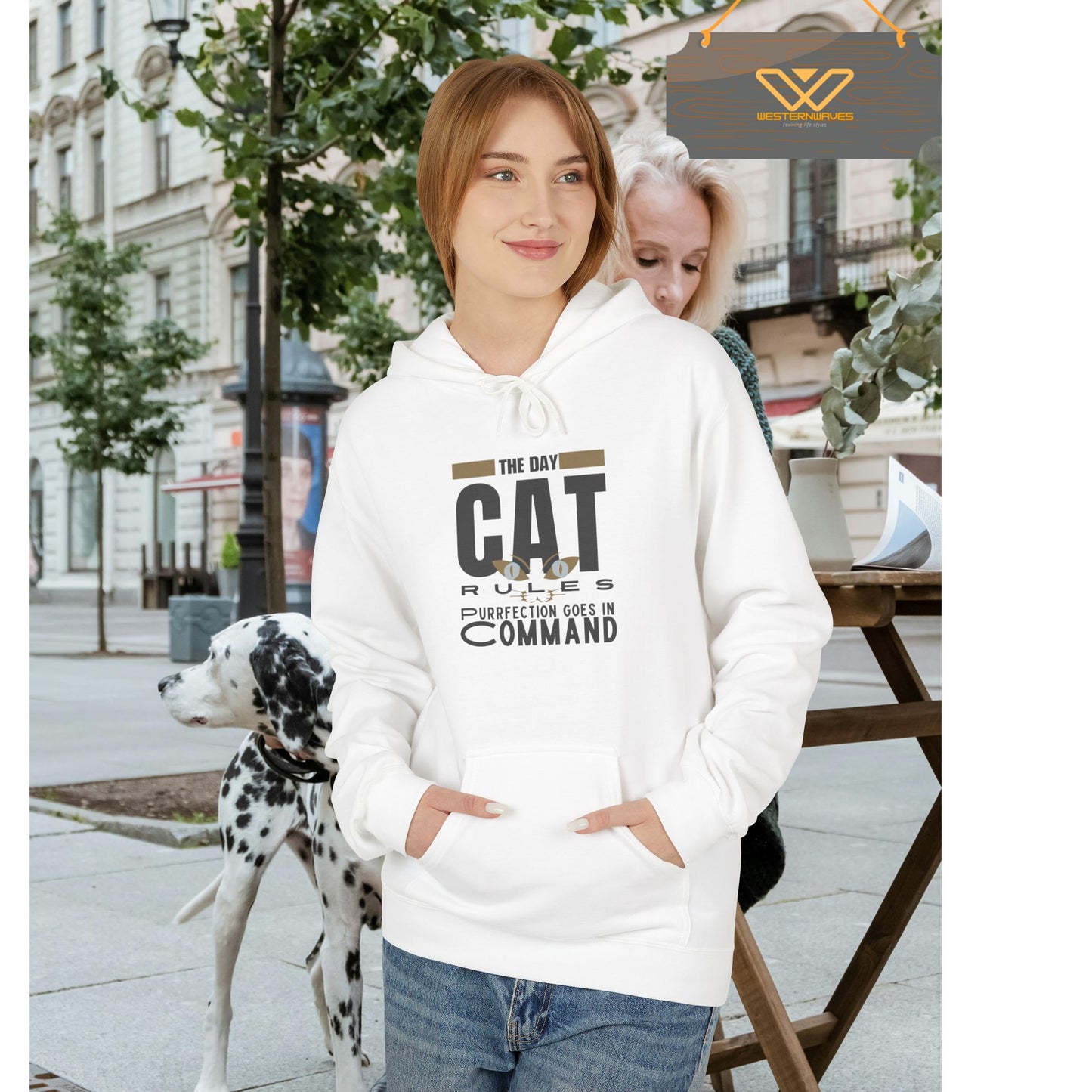 Unisex Midweight Softstyle Fleece Hoodie_ N3+ Series USMWSSFH PT2WW008_ Limited Edition Luxuriously Soft 100% Cotton Face by WesternWaves: