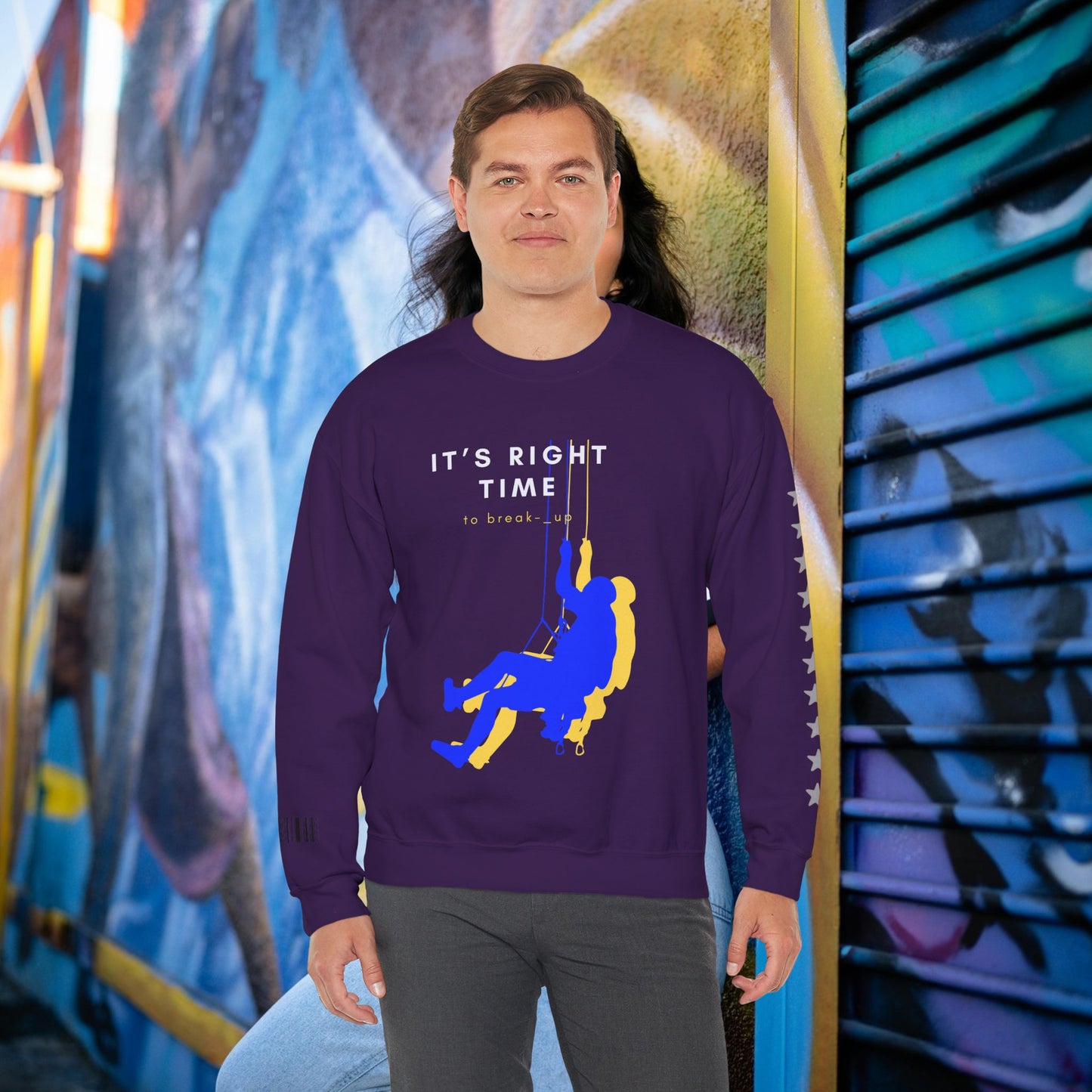 Unisex Heavy Blend™ Crewneck Sweatshirt_ N3+ Series UHBCSS PT2WW020_ Limited Edition by WesternWaves: