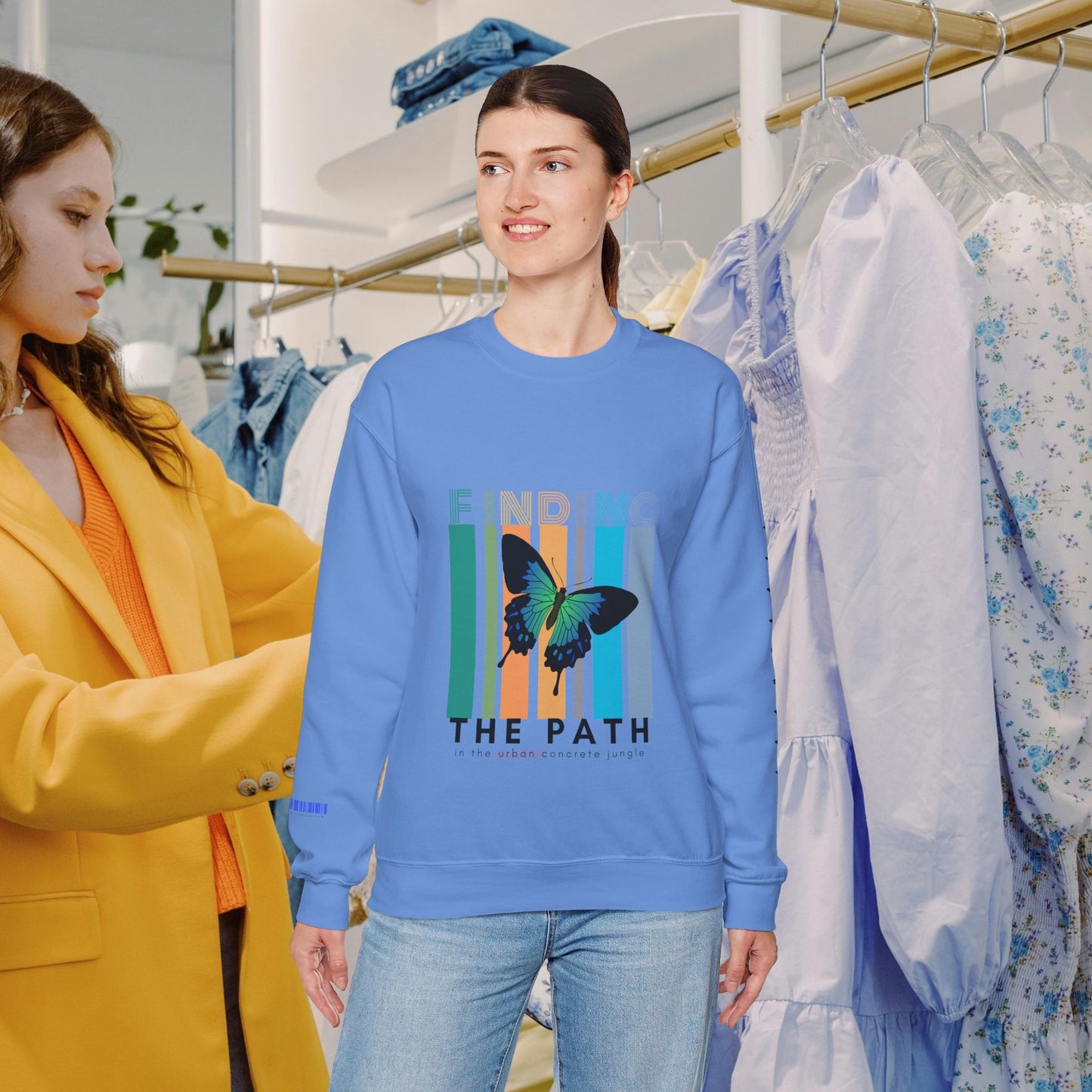 Unisex Heavy Blend™ Crewneck Sweatshirt_ N2+ Series UHBCSS PT2WW017_ Limited Edition Pure Luxury By WesternWaves: