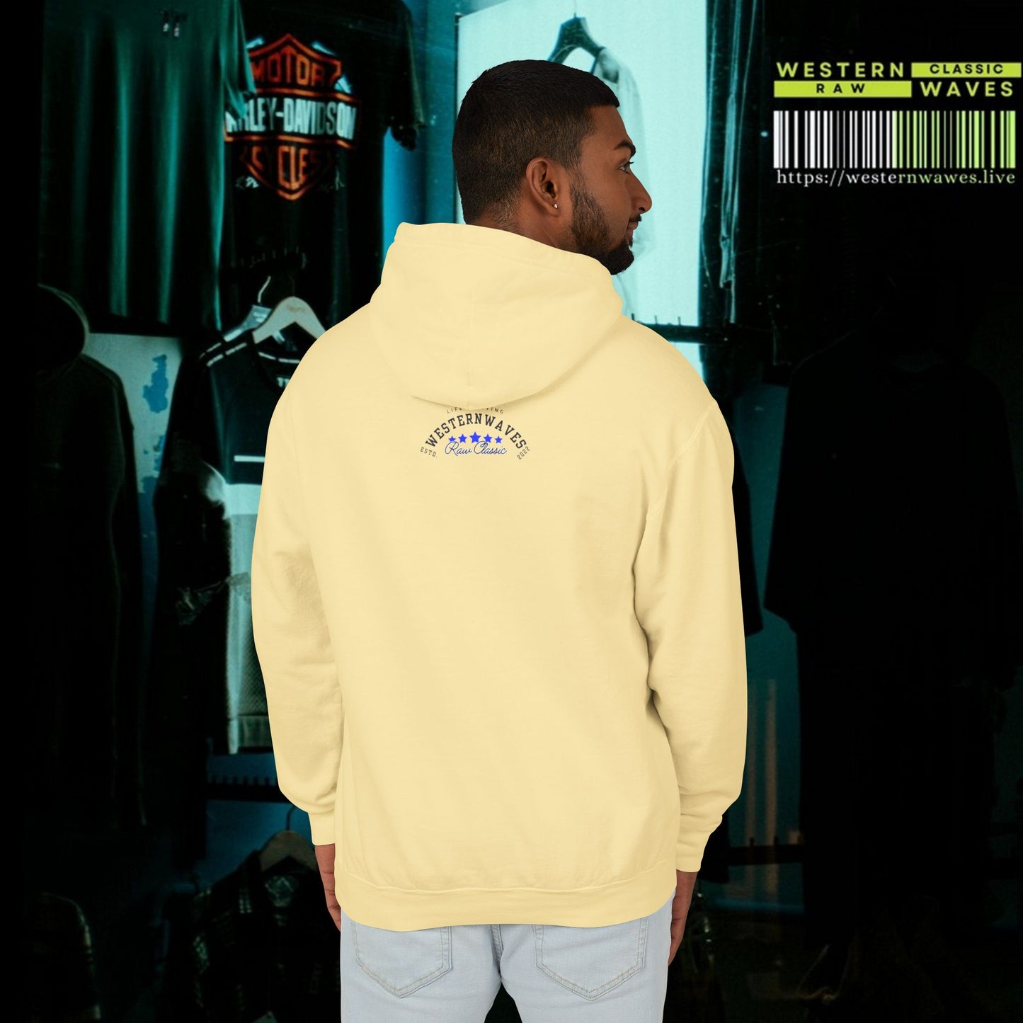 Unisex Lightweight Hooded Sweatshirt – N2* Series USLWHSS PT2WW027_ Limited Edition Crafted Comfort by WesternWaves: