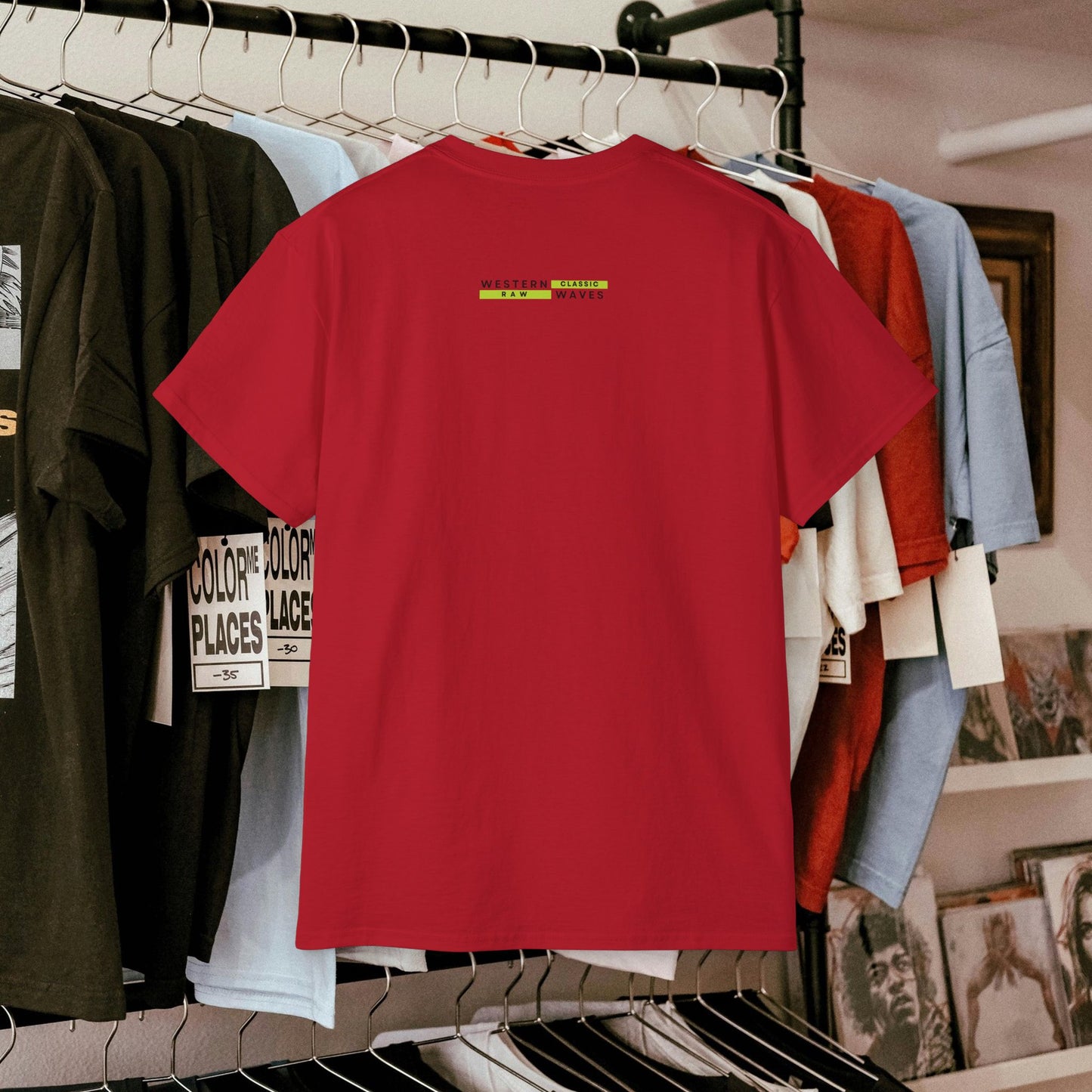 Unisex Ultra Cotton Tee_ Classic Comfort Unleashed_ N2+ Series USUCTEE PT2WW007_ Limited Edition Maximum Comfort & Style by WesternWaves: