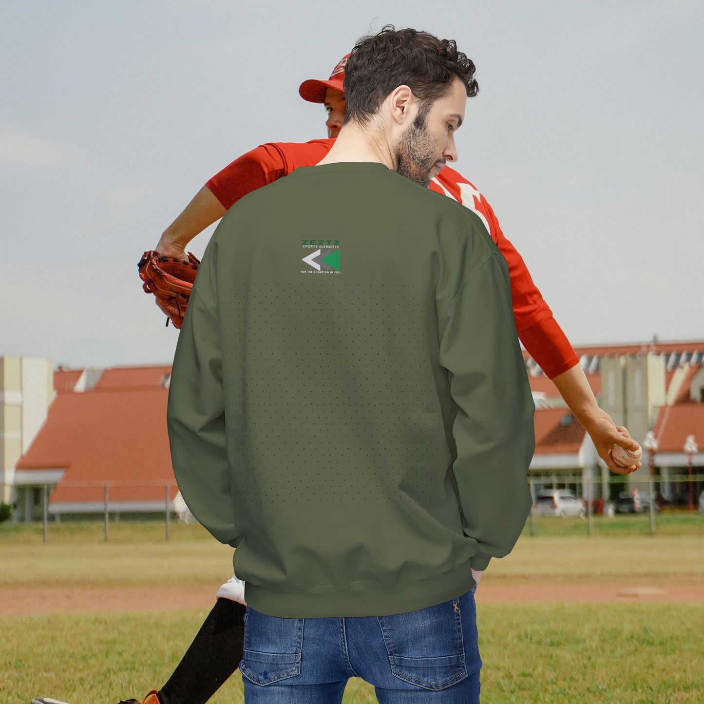Unisex Midweight Softstyle Fleece Crewneck Sweatshirt_ N2 Series USMWSSFCNSS PT2WW001_ ‘ZeztZ’ Brand Limited Edition Statement of Style & Sustainability by WesternWaves: