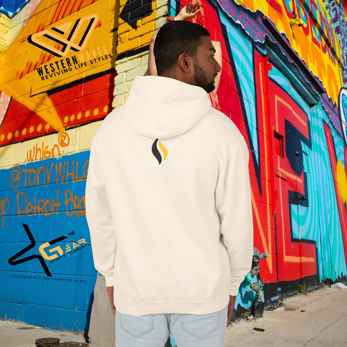 Unisex Lightweight Hooded Sweatshirt – N2+ Series USLWHSS PT2WW008_ Limited Edition Crafted Comfort by WesternWaves: