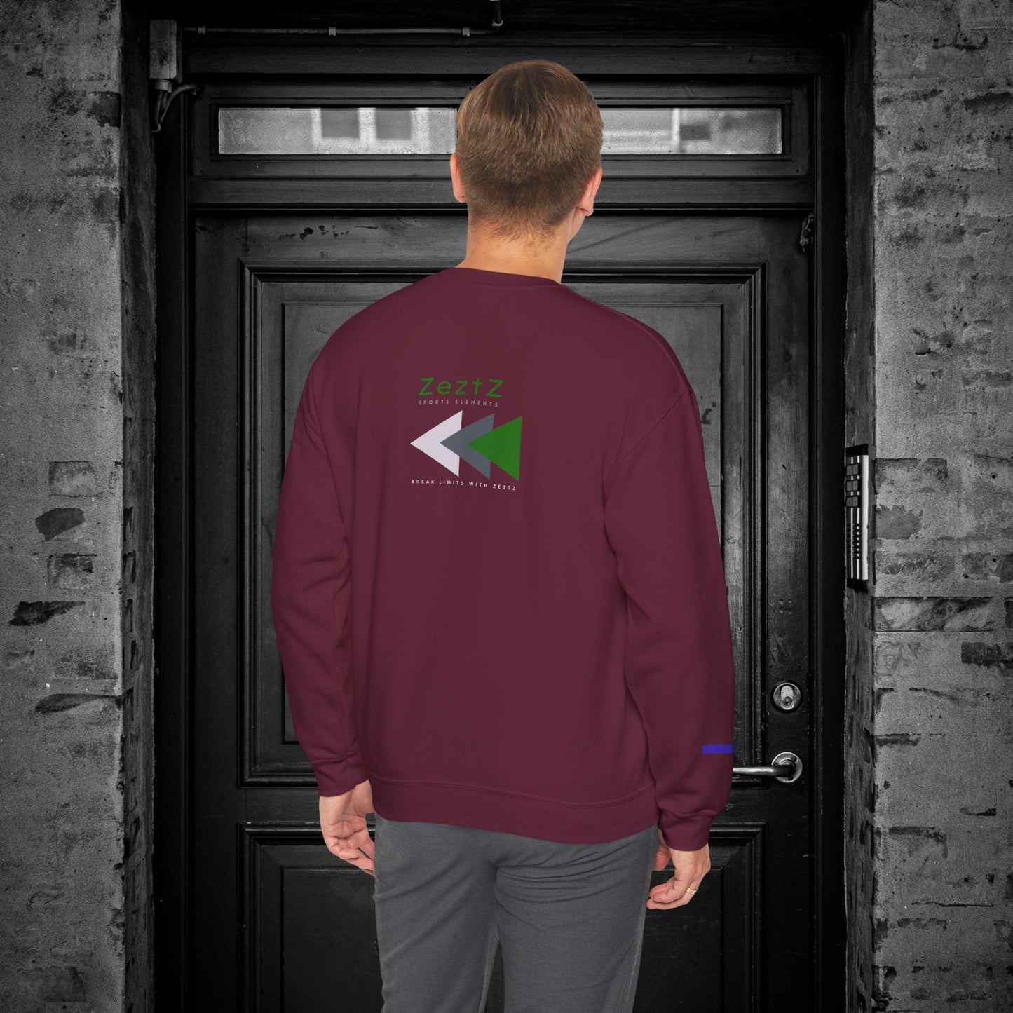 Unisex Heavy Blend™ Crewneck Sweatshirt_ N2+ Sports Series UHBCSS PT2WW008_ Limited Edition ‘Zeztz’ Brand Sports Elements by WesternWaves: