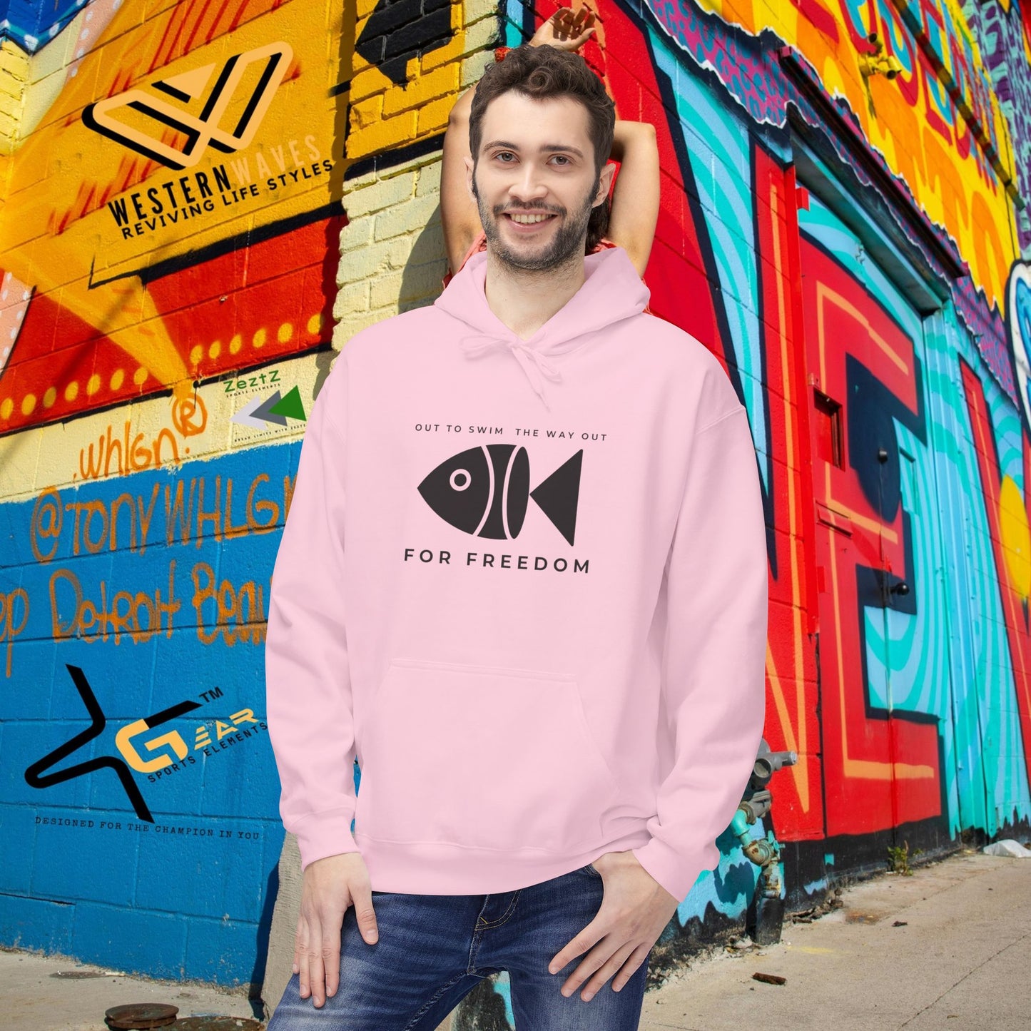 Unisex Midweight Softstyle Fleece Hoodie_ N3+ Series USMWXXFH PI2WW001_ Limited Edition by WesternWaves: