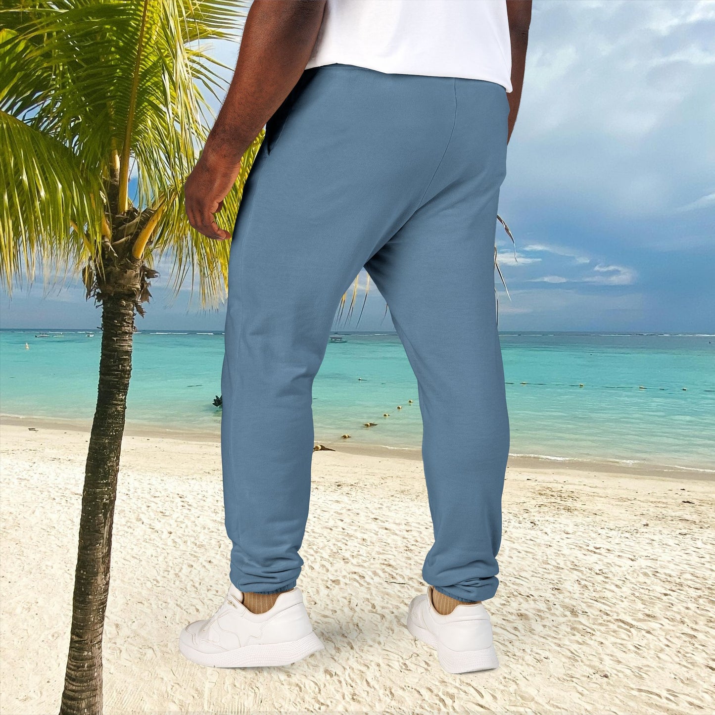 Unisex Fleece Sweatpants with Playful Design_ Series UWD 080_ Limited Edition Cozy Lounge Pants by WesternWaves: