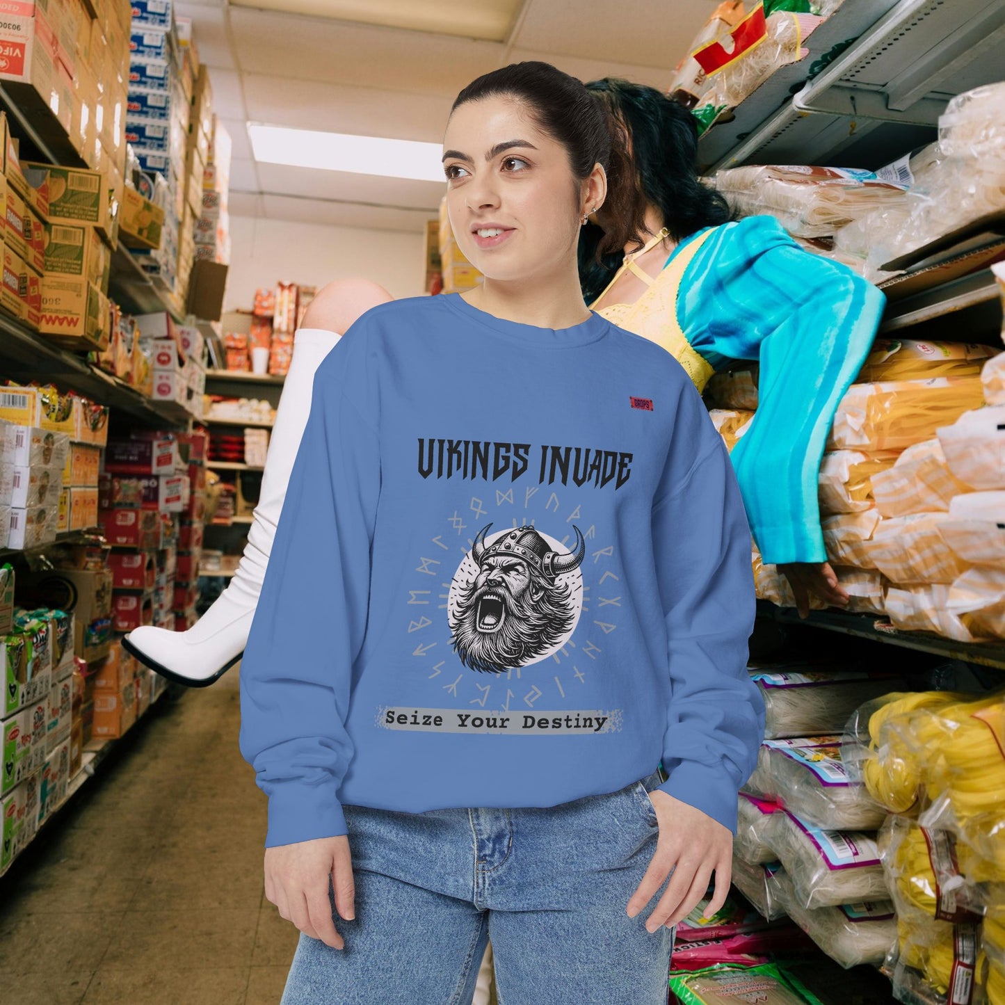 Unisex Garment-dyed Sweatshirt_ Series UWD 063_ Limited Edition Cozy Apparel for Adventurers by WesternWaves: