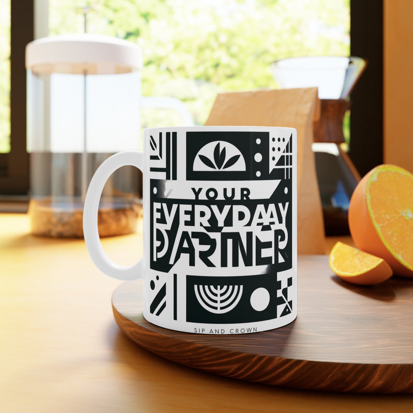 11oz Classic White Ceramic Mug – N2* Series 11OZMUG PT2WW002_ Limited Edition Unparalleled Functionality by Westernwaves: