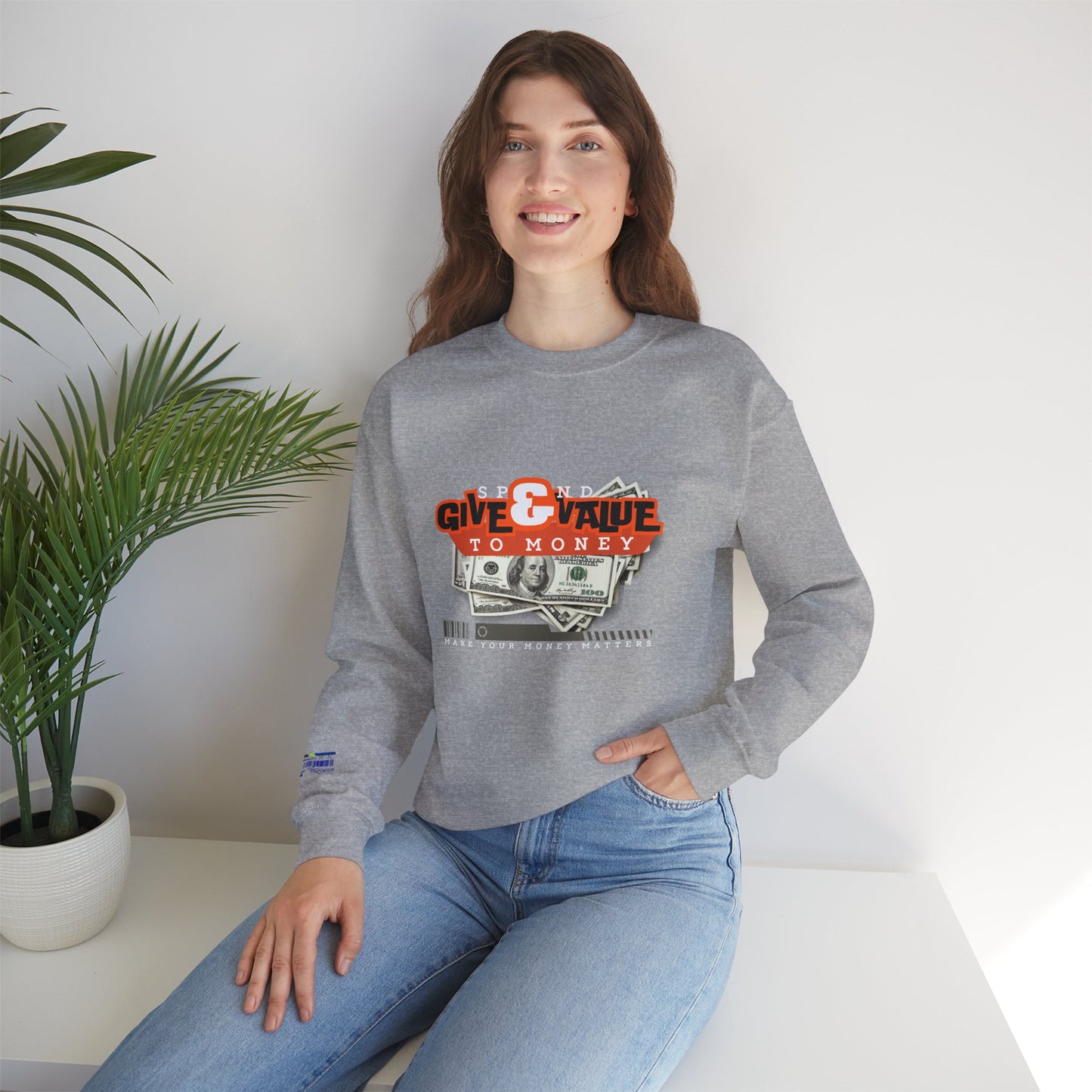 Unisex Heavy Blend™ Crewneck Sweatshirt_ N3+ Series UHBCSS PT2WW035_ Limited Edition Pure Luxury By WesternWaves: