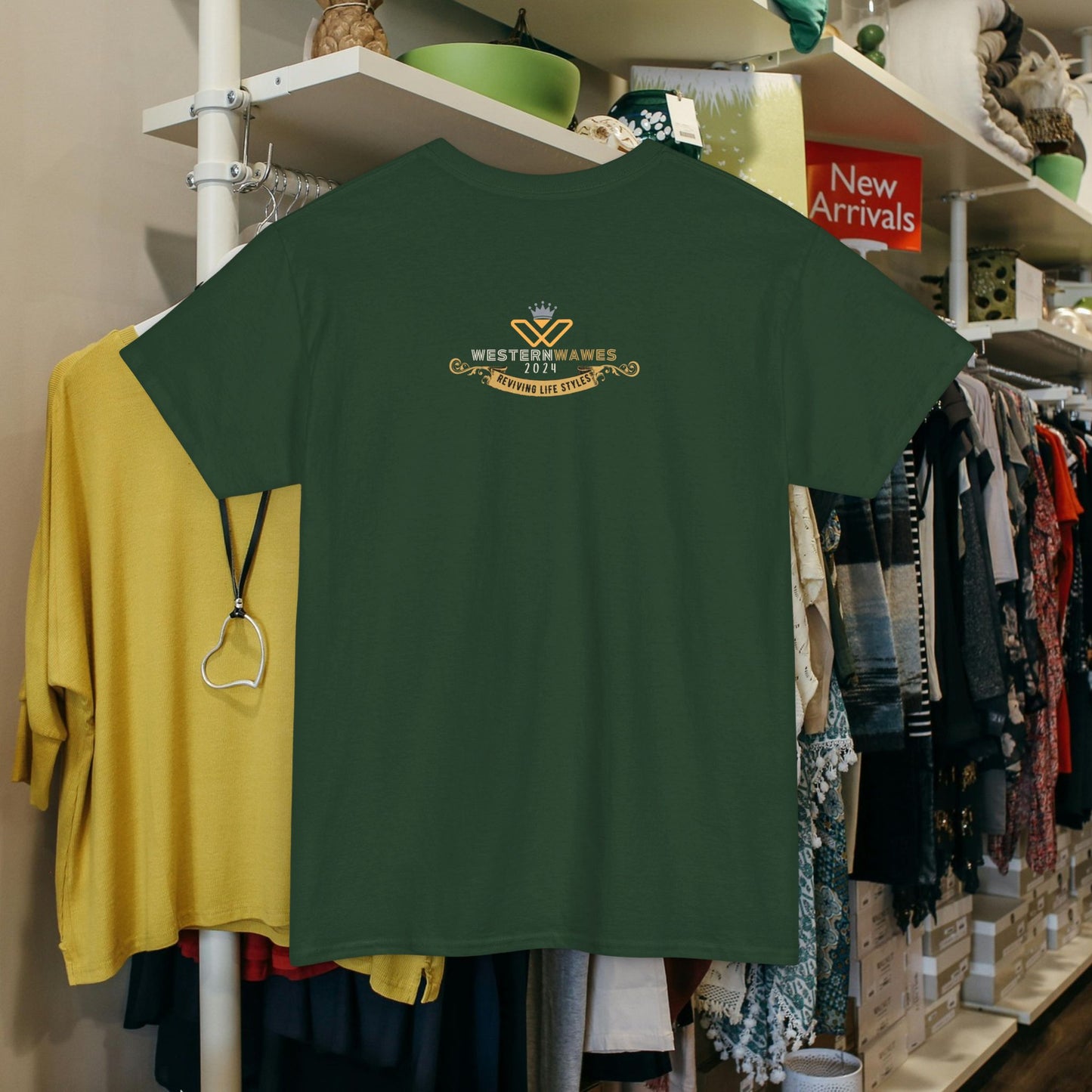 Unisex Heavy Cotton Tee_ Crafted from premium 100% cotton_ N+ Series UHCT PT2WW005_ Limited Edition by WesternWaves: