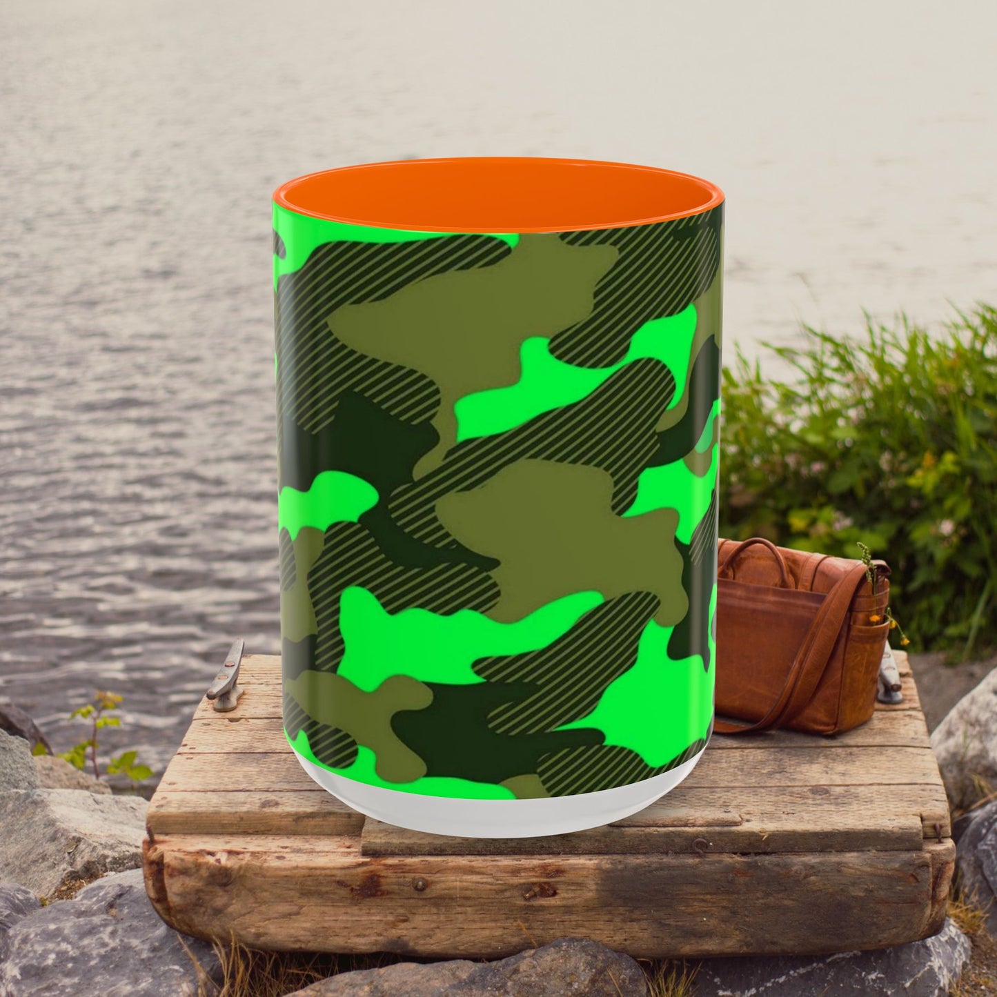 Accent Coffee Mug (11, 15oz)_ N2 Series ACMUG PT2WW004_ Limited Edition Mug by WesternWaves: