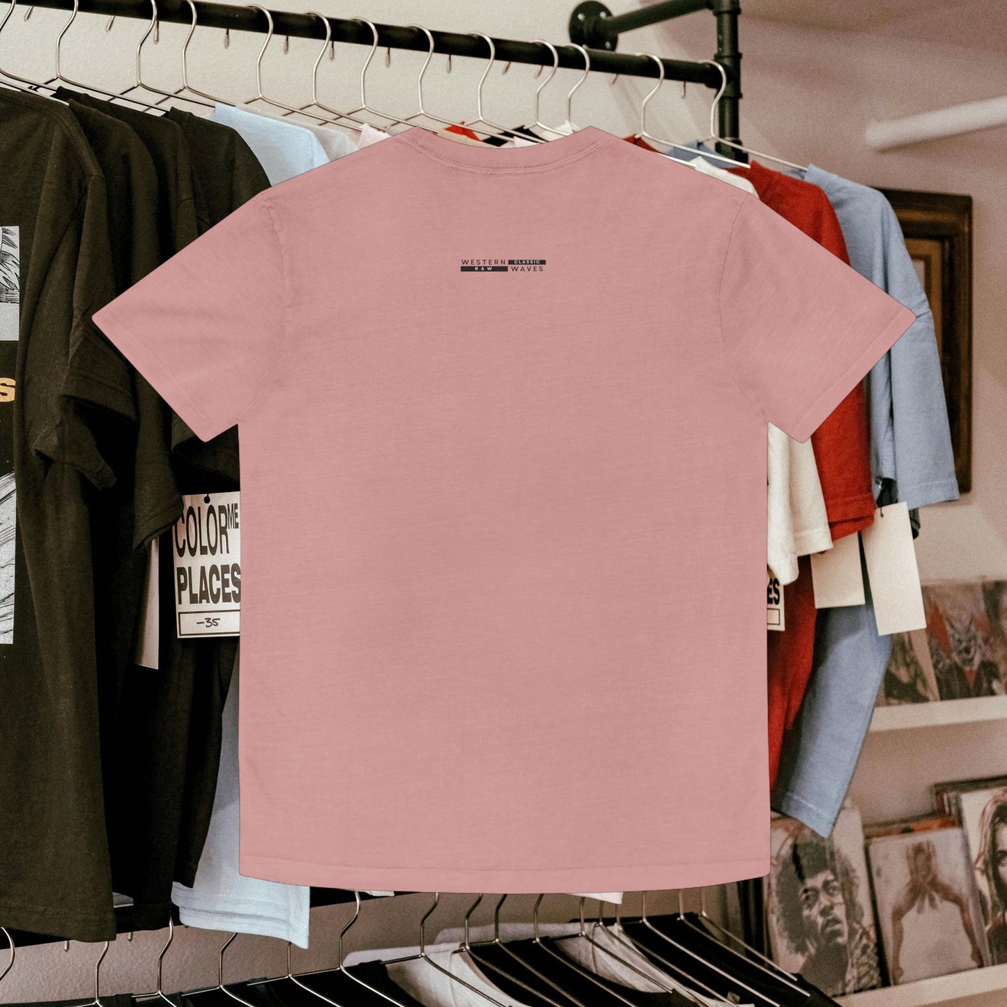 Unisex Faded Shirt_ N8* Series USFADEDSHIRT PT2WW001_ Limited Edition Warm Vibes by WesternWaves: